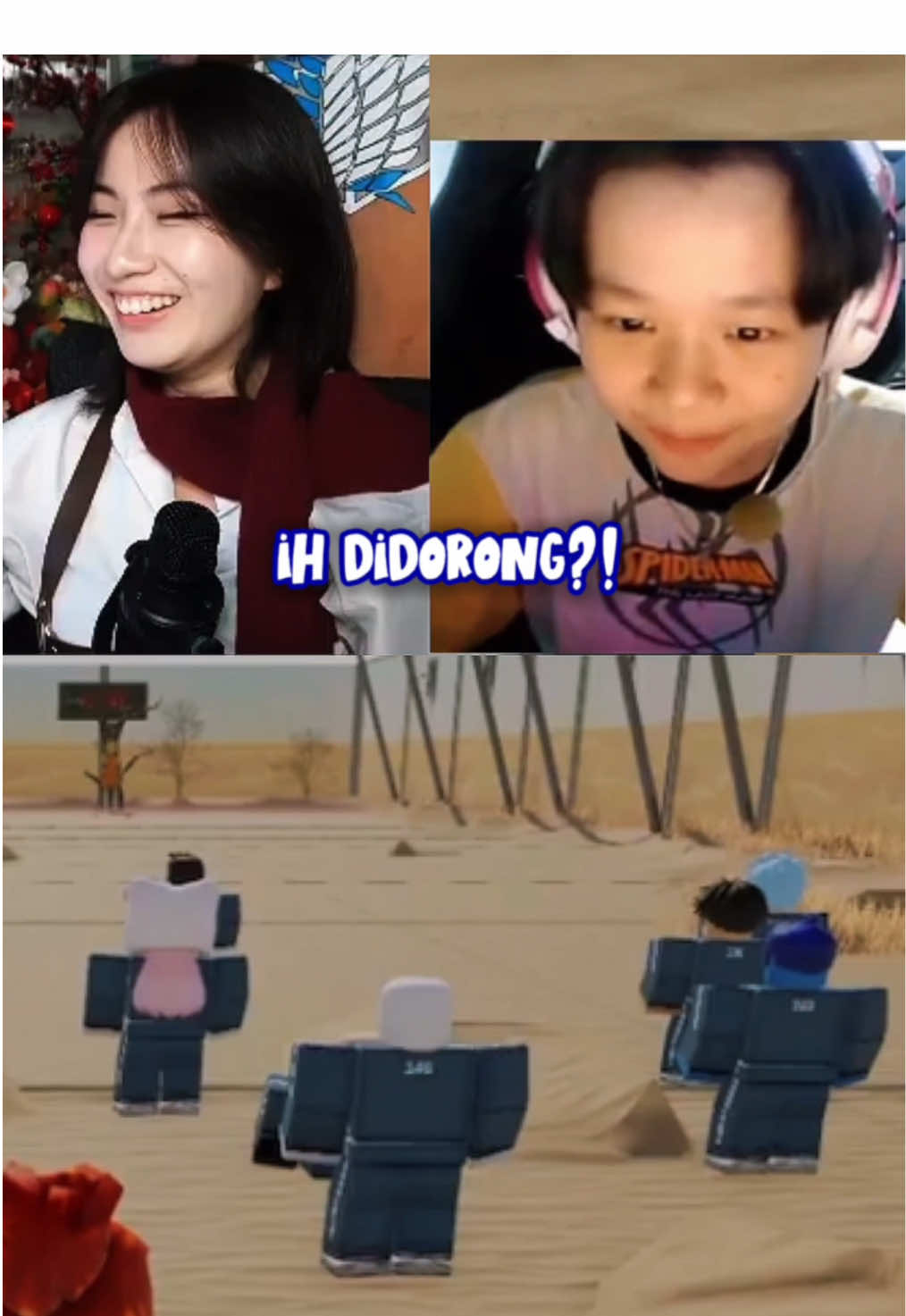 adu mekanik roblox bersama jojo😭 #nastasiaadelinee #jojosusanto #roblox #squidgame