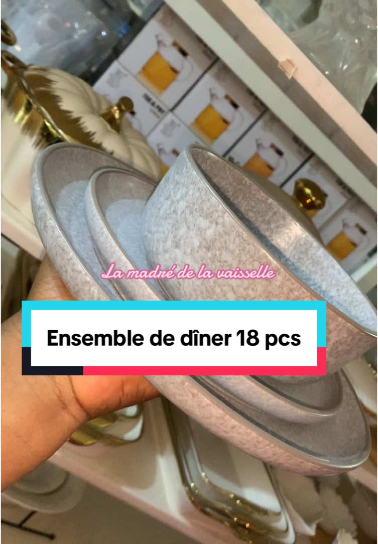 Ensemble de dîner 18pcs#jojomarket #lamadredelavaisselle #ustensilescuisine #porcelaine #assiette #assiettedusoir #ensembledediner #serviceatable #portonovo🇧🇯 #cotonou229🇧🇯 #benintiktok🇧🇯 