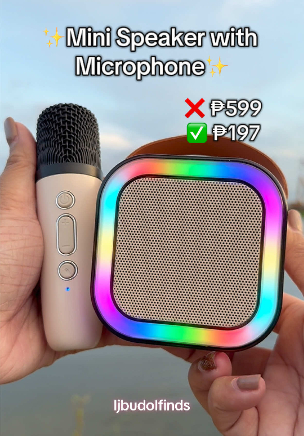 Cutie netong nabili kong mini speaker with microphone 😍😍😍 #minispeaker #minispeakermic #minispeakerbluetooth #ljbudolfinds 