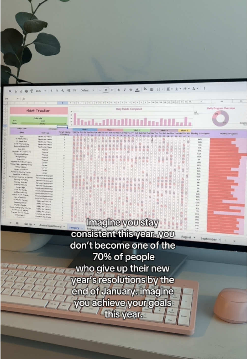 your sign to keep going! with many people abandoning their goals by 10th January, all you need is consistency and accountability this year 🤍 link to this yearly habit tracker is in my bio! #motivationtok #consistencyiskey #habittracker #girlkeepgoing #staymotivated #newyearsresolution 