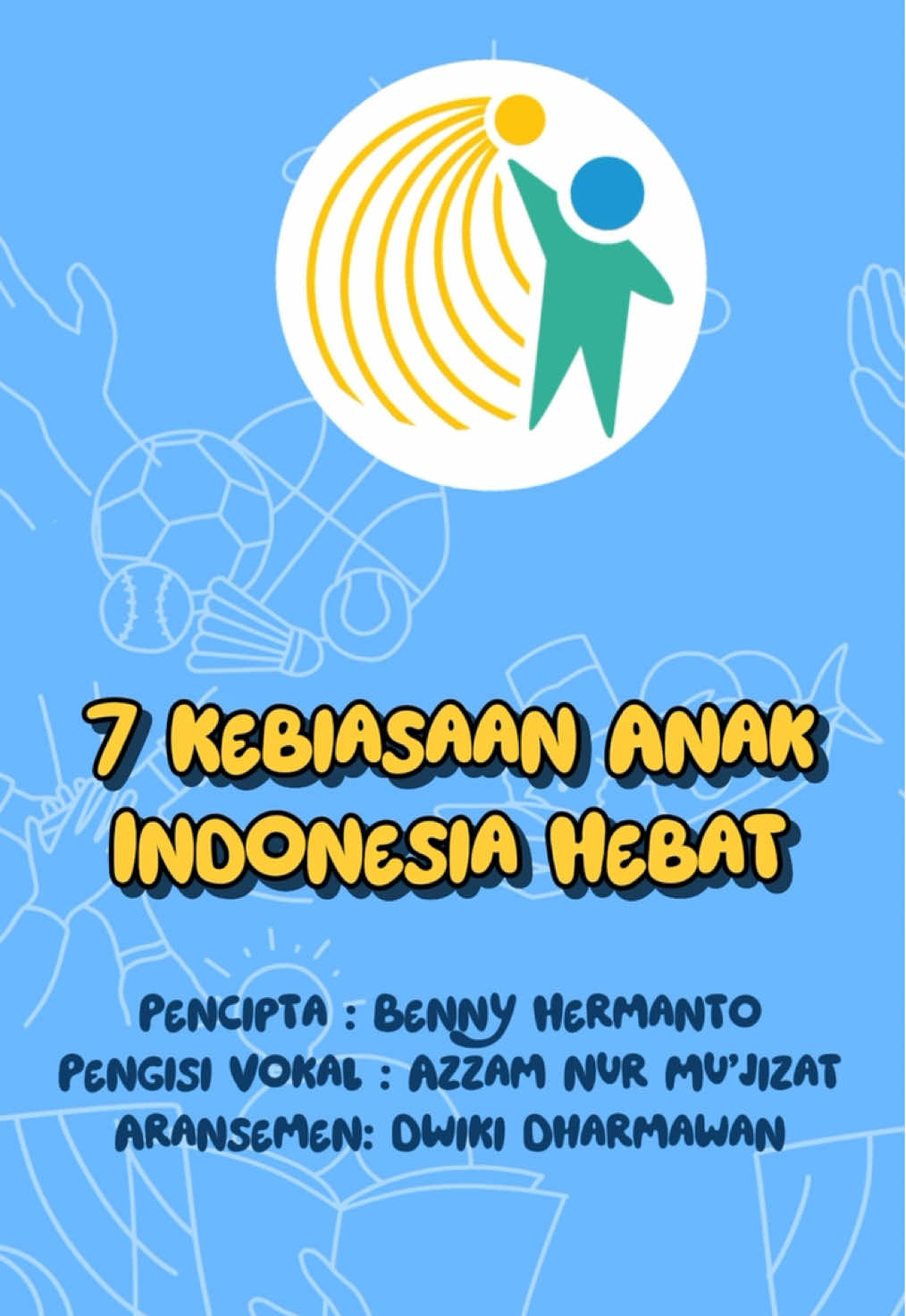 #SahabatKarakter, inilah lagu Istirahat karya Benny Hermanto yang menjadi pemenang pertama KELANA 2024 kategori 7 Kebiasaan Anak Indonesia Hebat. Lagu ini telah diaransemen ulang oleh Pak Dwiki Dharmawan dan dinyanyikan kembali oleh Azzam Nur Mu’jizat. #SahabatKarakter bisa mendengarkan album lagu Tujuh Kebiasaan Anak Indonesia Hebat di https://bit.ly/album7kaih Mari kembangkan karakter positif melalui #GerakanTujuhKebiasaan #AnakIndonesiaHebat demi mewujudkan generasi #SehatCerdasBerkarakter! #PendidikanBermutuuntukSemua #KemendikdasmenRAMAH