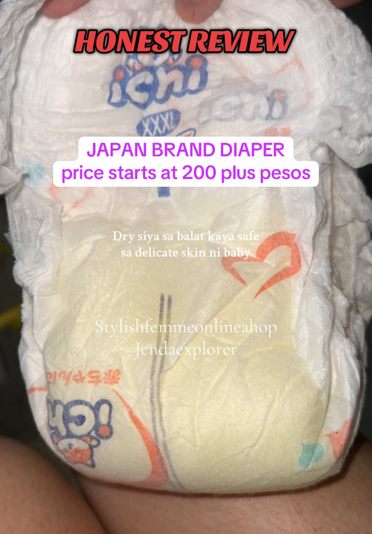 Hindi na talaga ko nagpalit ng ibang brand ng diaper. Stock na talaga ko kay ICHI Diaper. Ang dry niya sa skin and may double leak guard pa siya.  #diaper #diapers #ichidiaper  #ichidiaperpants #ichidiaper50pcs #ichidiaperbuy1take1 #ichidiaperfromjapan #diaperrecommendation #diaperreco #dryandabsorbent 