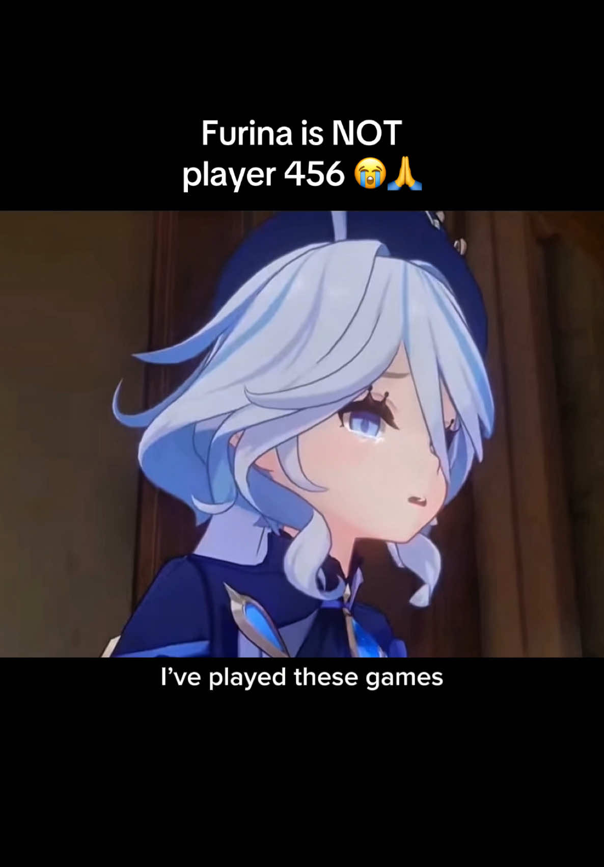 #squidgame mentioned Furina is NOT player 456 😭 VOICE IMPRESSIONS Furina: @miopppp1 #furina #focalors #GenshinImpact #hoyoverse #meme #funny #joke #satire #comedy #fyp #foryou #fontaine #redlightgreenlight #gihun 