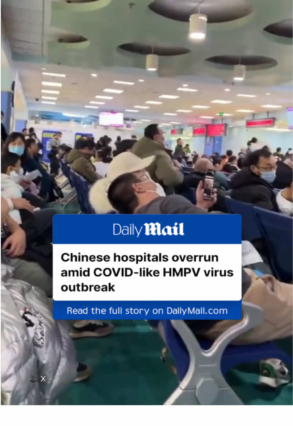 China is reportedly being ravaged by a viral outbreak that is overwhelming hospitals, stirring up memories of the Covid-19 pandemic. There have also been unverified reports that crematoriums and funeral homes are being overwhelmed. The infection which features cold-like symptoms has risen across the USA and UK. Experts told MailOnline that the public should not panic, as the vast majority of infections cause 'mild, cold-like symptoms'. However, for very young children, the elderly and those with certain underlying conditions, a HPMV infection could lead to more serious disease. Read the fully story on DailyMail.com #china #disease #covid #pandemic #health #news 