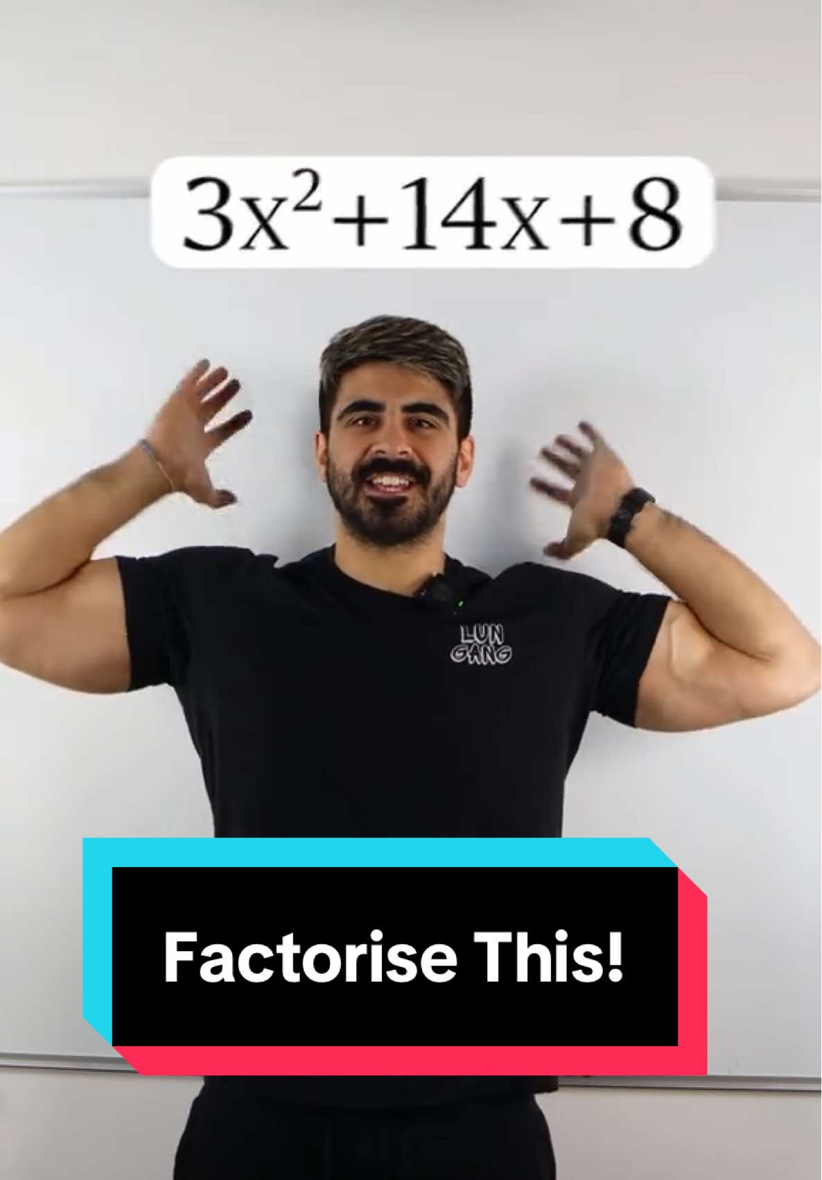 Who Can Factorise This The Quickest? 🤔 [Maths, Maths challenge, maths teacher, maths problem, maths student, maths question, stem, neildoesmaths, myedspace]