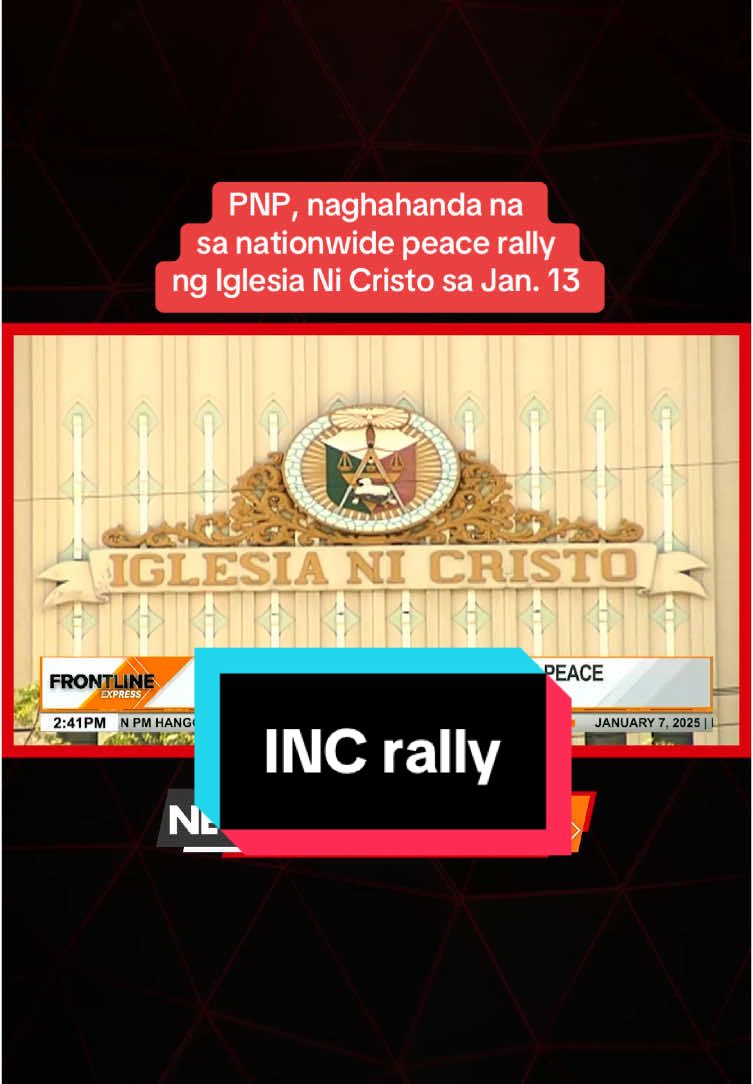 Naghahanda na ang Philippine National Police #PNP sa nakatakdang peace rally ng Iglesia Ni Cristo sa Jan. 13. #News5 #BreakingNewsPH #SocialNewsPH #FrontlineExpress  