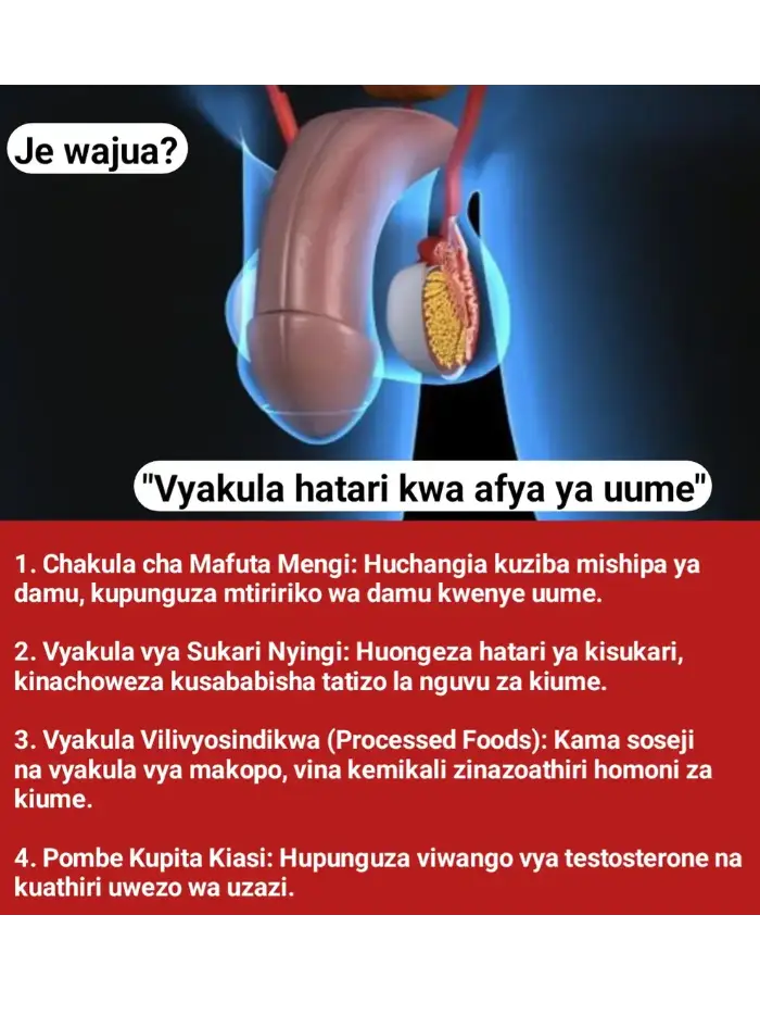 Epuka vyakula hivi kwa afya bora ya uzazi na mfumo wa mwili. #cupcut #fertility #healtylifestyle  #tiktoktanzania🇹🇿  #foryou 