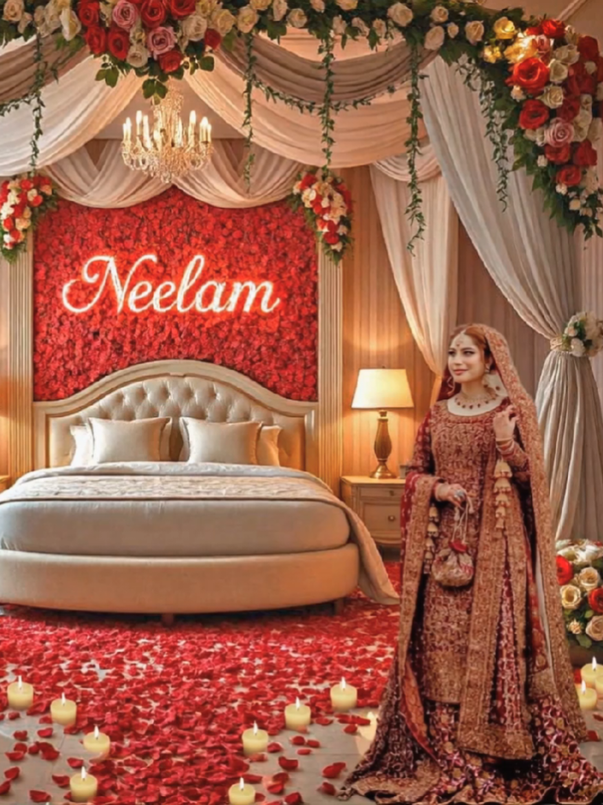 Neelam Muneer Wedding Room tour video, Shaadi ka kamra #NeelamMuneer #newvideo #weddingvideo #decoration neelam muneer barat look, neelam muneer walima