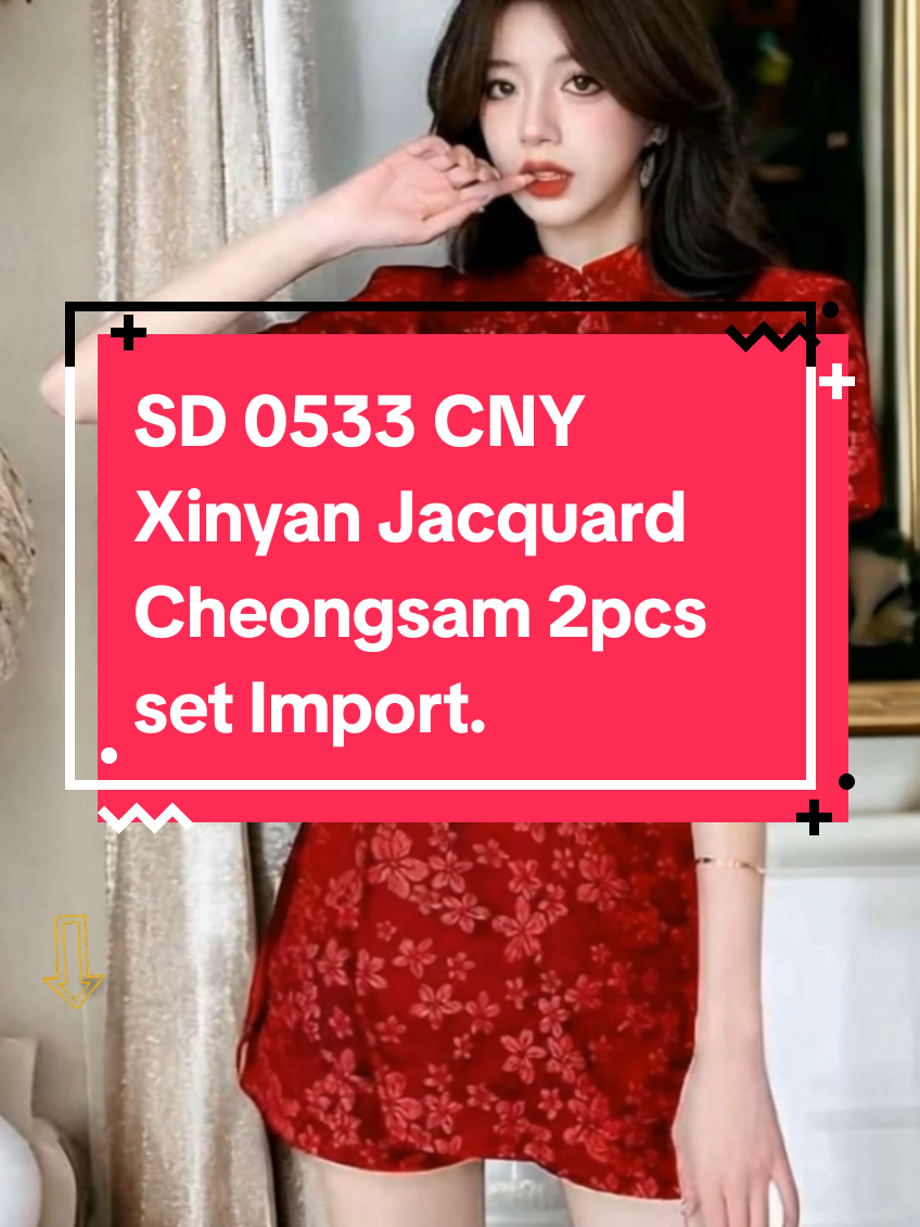 SD 0533 CNY Xinyan Jacquard Cheongsam 2pcs set Import ini sangat cocok untuk kamu yang ingin tampil anggun dan elegan. Setelan import wanita ini terbuat dari bahan jacquard berkualitas tinggi, sehingga nyaman dipakai. Dapatkan harga spesial untuk produk ini sekarang juga! #SD0533CNY #XinyanJacquard #Cheongsam2pcs #SetelanImportWanita #BajuCewekImport #BajuMurahImport #wibgajian #cuantanpabatas 