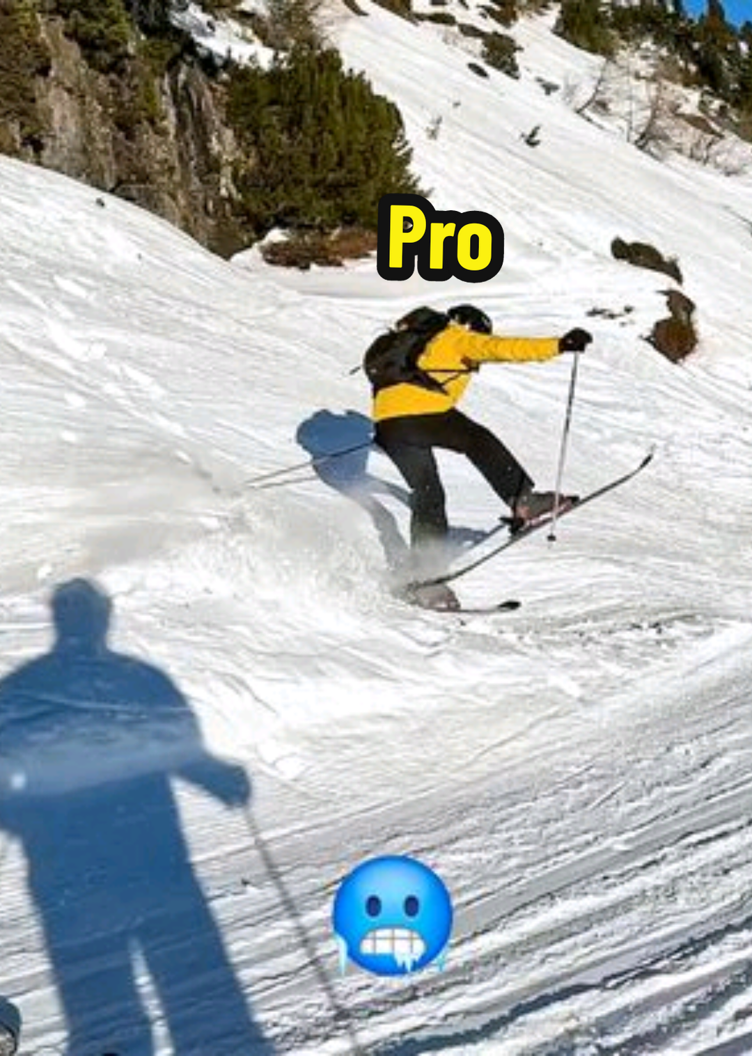 Goofy Ski ⛷️ Tricks 🤡🥶💀  (performed by professionels) #ski #kohlmaier #wintersport #skifails #fail #trickshot #goofy #zillertal  credits @lukas_verpennt 