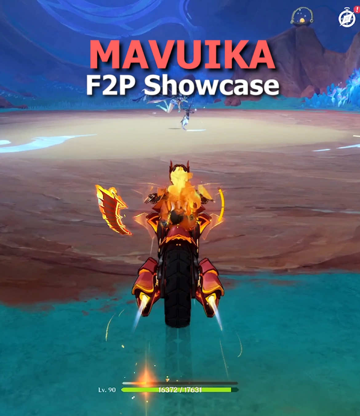 You know a character is strong when they can deal this kind of damage with Fish weapon. No food No Natlan Team No Scara No Wayob No cons No Money No knowledge #mavuika #GenshinImpact #gameplay #build #showcase #hoyocreators #StandWithMavuika #genshinclip #genshinguide 