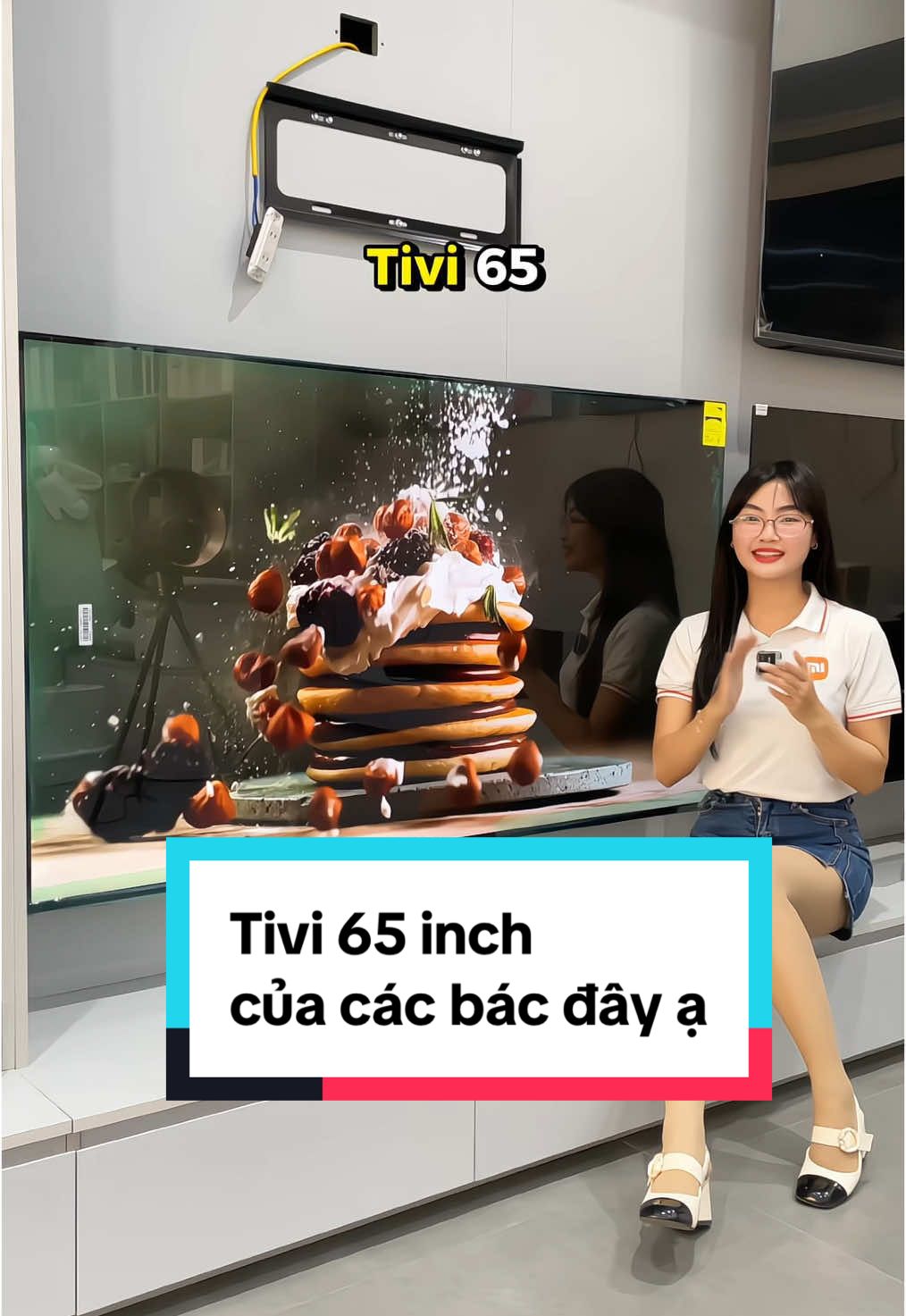 Gần Tết nhiều bác hỏi tivi 65 inch quá ạ #xiaomistorehanoi #mistorehanoi #xiaomihanoi #samtetbaovui #xiaomi #tivixiaomi #tivi 