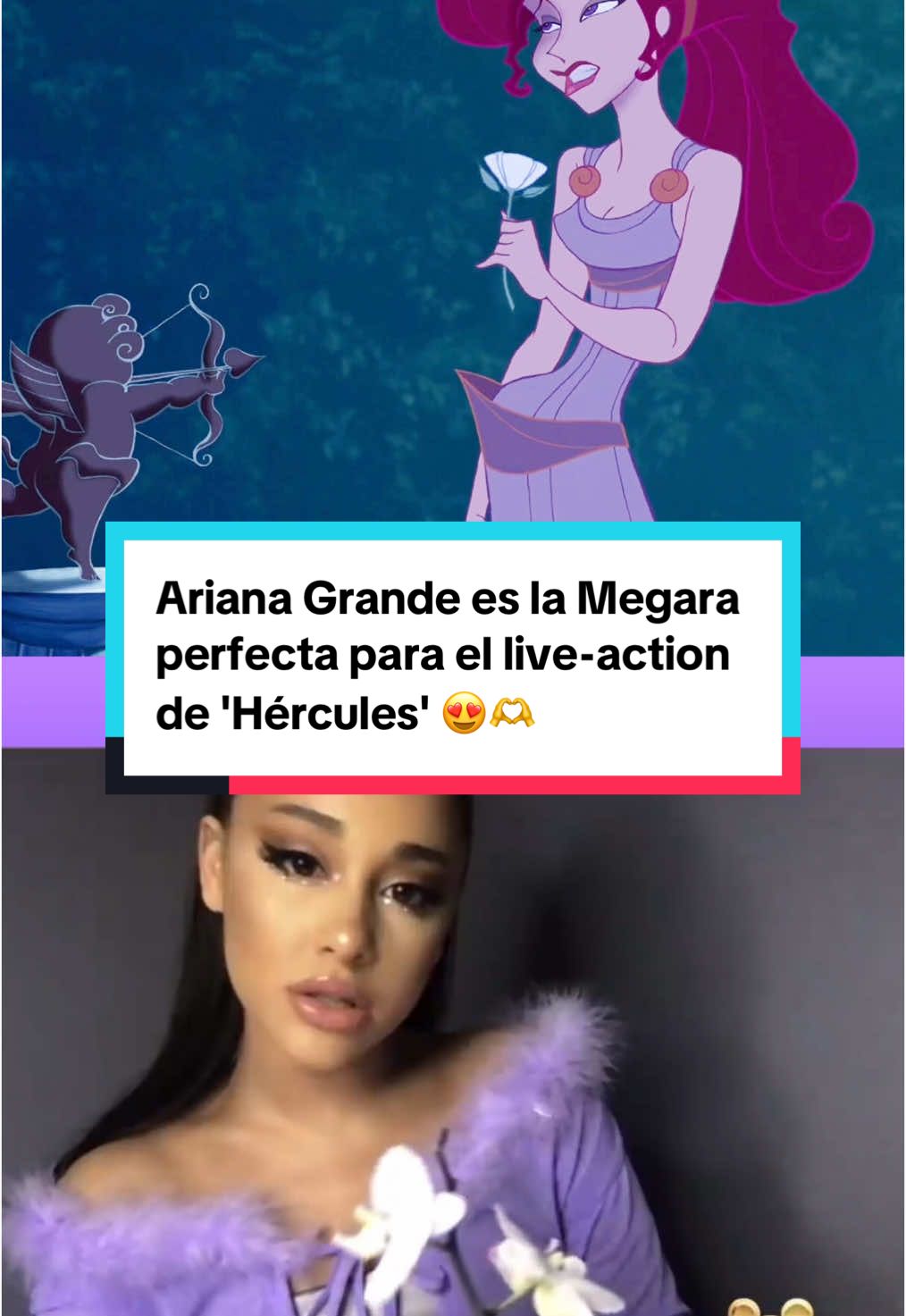 Ahora que Ariana Grande ha cumplido su sueño de ser Glinda en 'Wicked', ¿alguien puede cumplir el nuestro y hacer que sea Megara en el próximo live-action de 'Hércules'? Gracias. 🫶✨ #QueVer #Cineentiktok #PeliculasRecomendadas #ArianaGrande #Megara #Meg #Hercules 