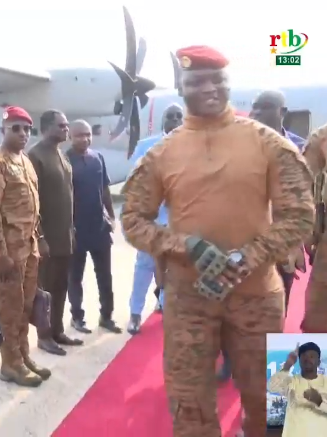 Le Président du Faso, le Capitaine Ibrahim Traoré est à Accra, pour la cérémonie d'investiture du Président John Dramani Mahama