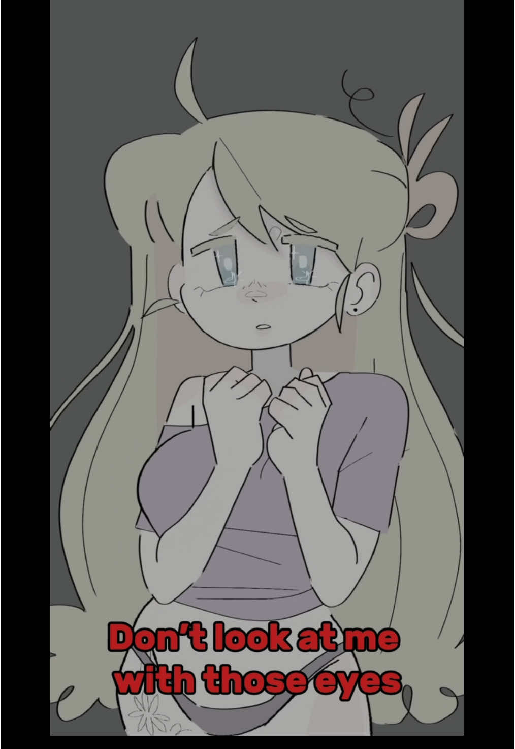 I THINK HE MIGHT LIKE  ME BACK…. . . . . . #art #drawings #animations #artistsoftiktok #artist #horror #horrortiktok #creepy 