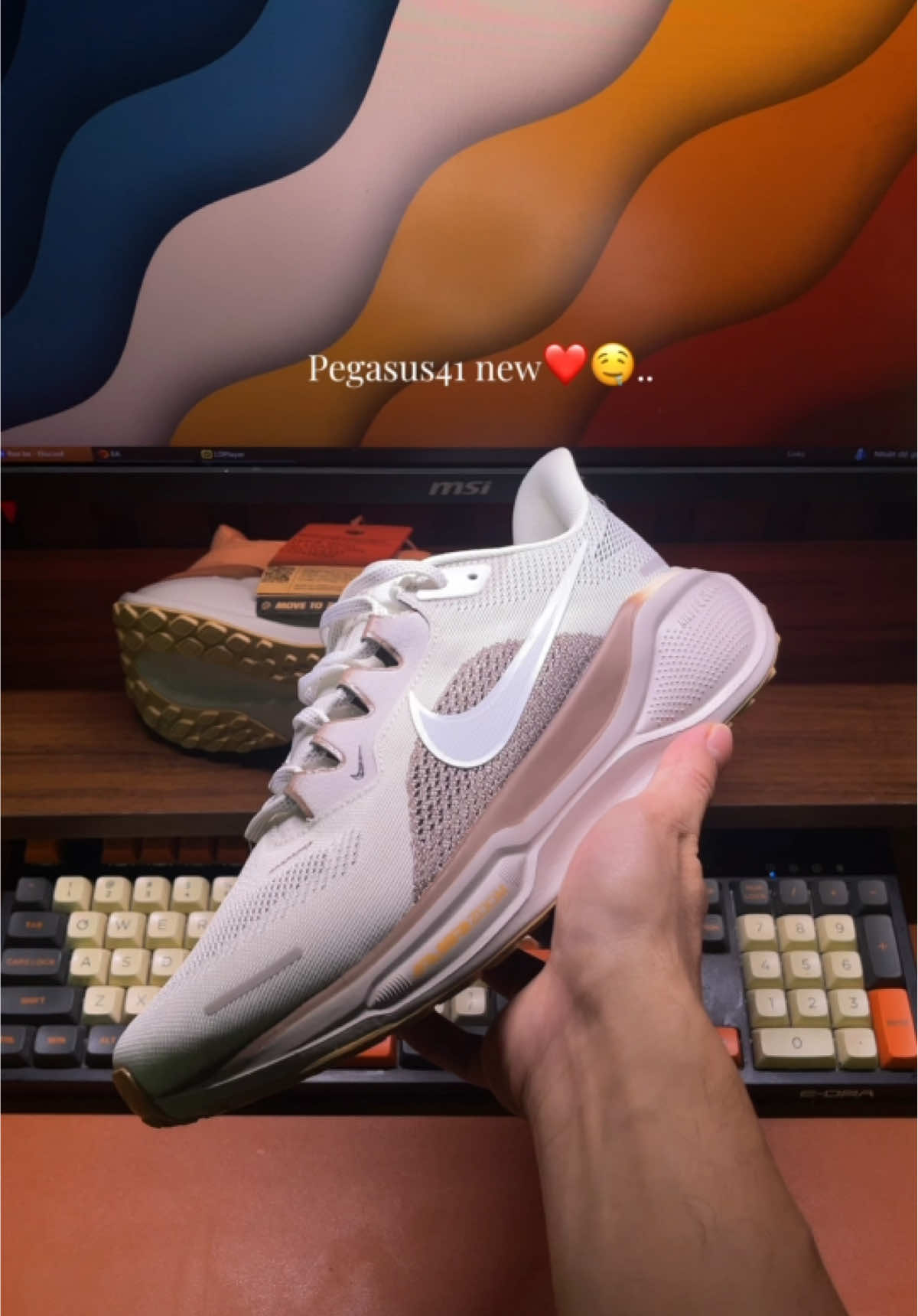 ❤️🤤 Be nâu màu mới của pegasus41 nam nữ đủ cả ace nhé #pegasus41 #giaythaoduongtq #nikepegasus41 #giaynamdichoitet #giaythethaonamdep #