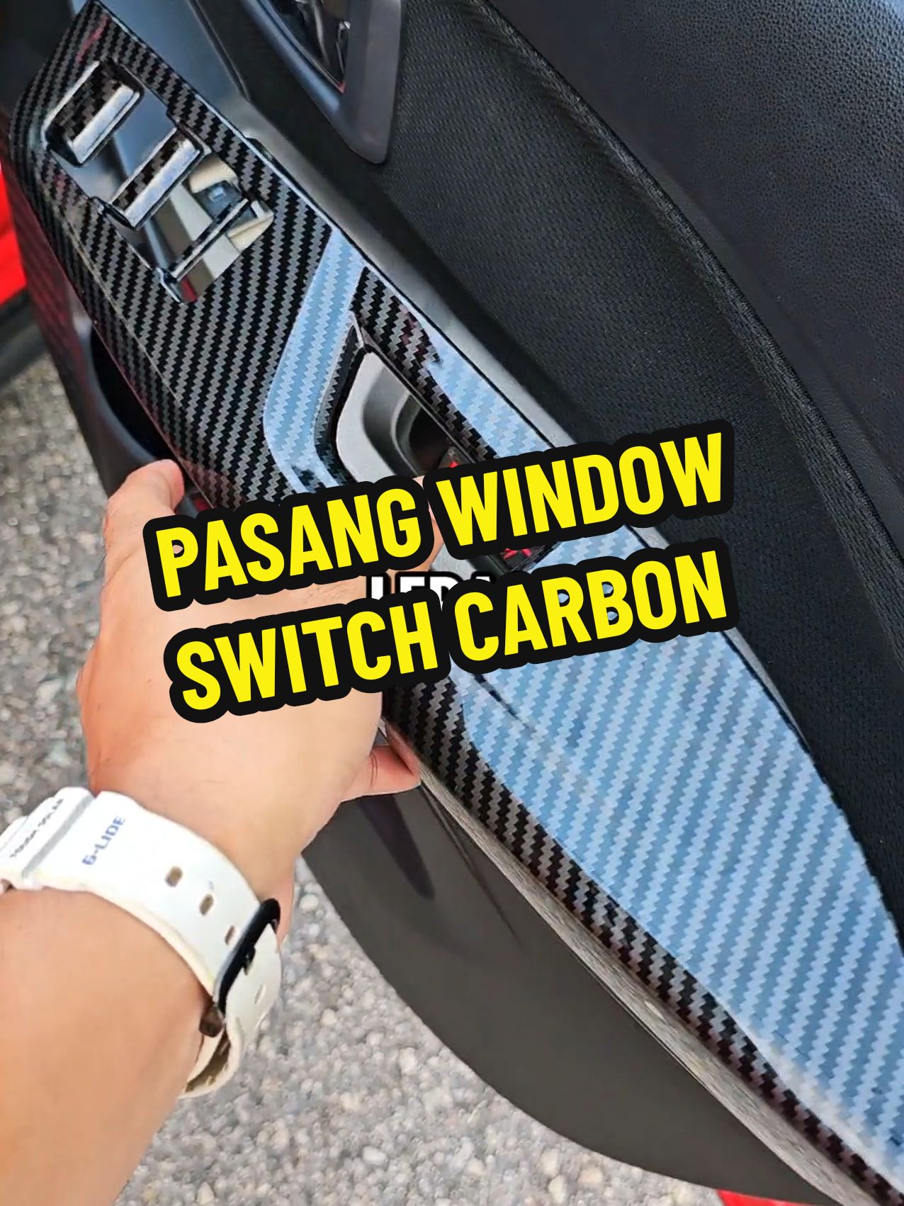 Nak pasang window switch ni senang jea geng.. alaa, pakai tape jea 😁 #perodua #windowswitch #TikTokShop #racuntiktok #caraccessories #aksesorikereta #Automotive #racun2025 #doorswitch #myvi 