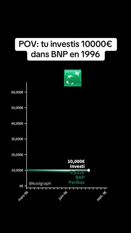 POV: tu investis 10000€ dans BNP Paribas en 1996 #bourse #investing #finance #bnp 