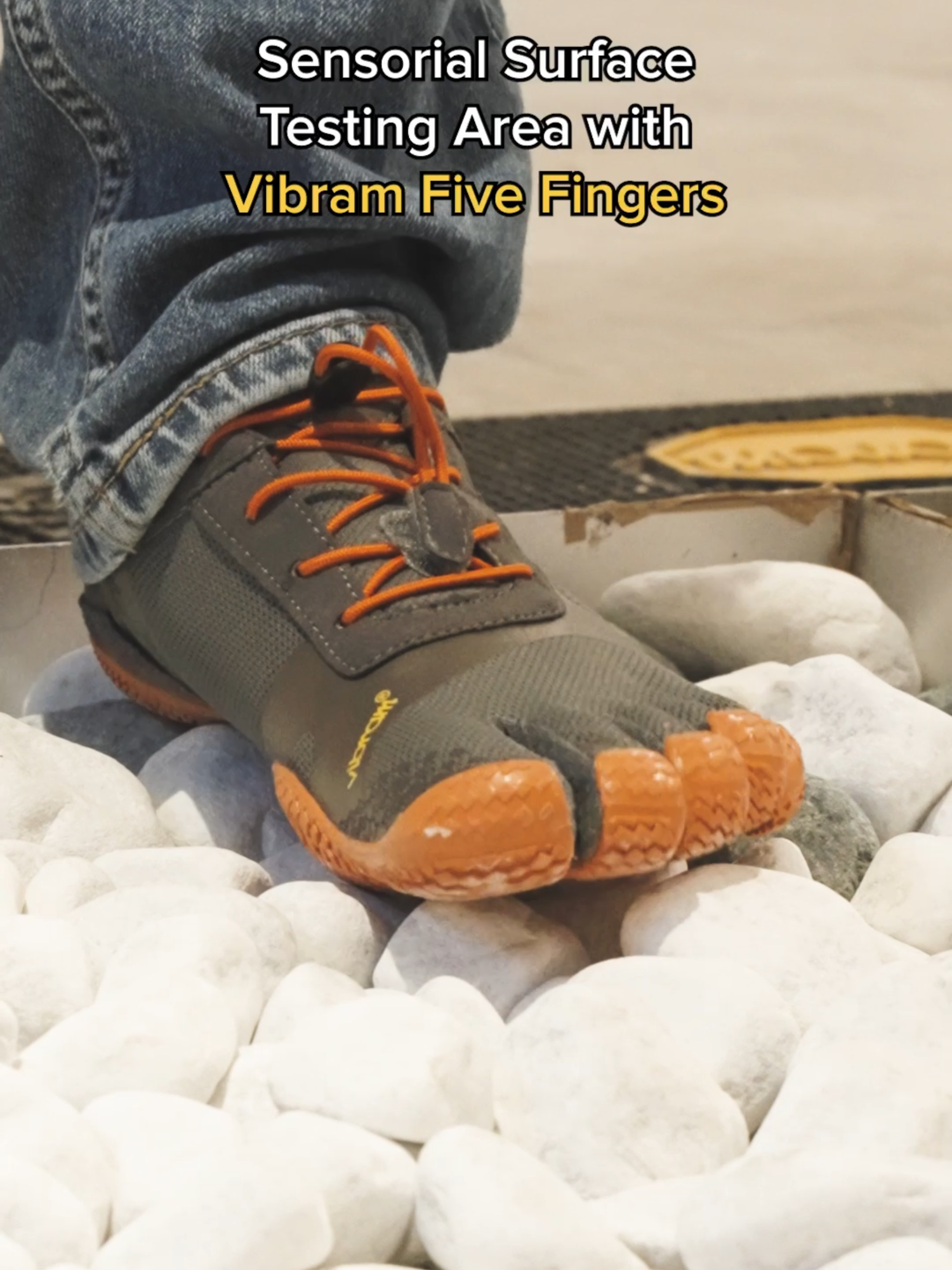 What happens when the #VibramFiveFingers take on our testing area at #VibramHQ?💛 Discover the performance that redefines barefoot shoes. 😎 #TestingArea