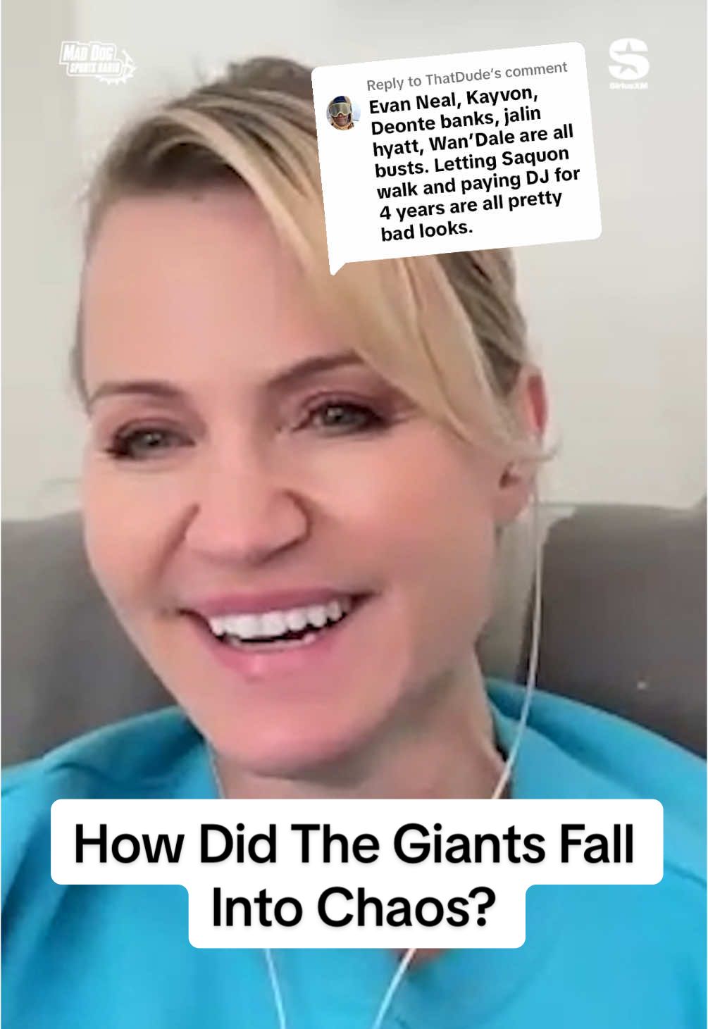 Replying to @ThatDude  Michelle Beadle deeps dives into how the @New York Giants got into purgatory in the wake of owner John Mara electing to not fire Coach Brian Daboll & GM Joe Schoen (via Beadle and Decker) #nfl #football #nyc 