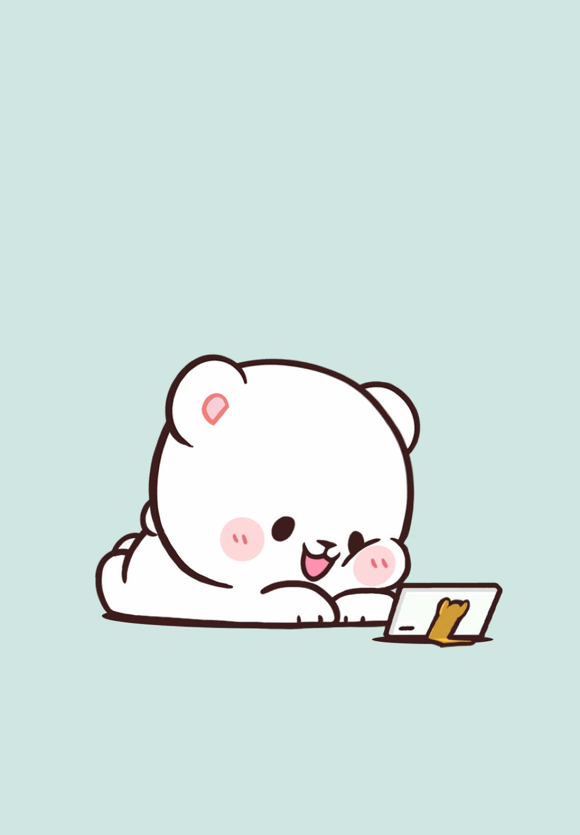 No connection 💔 Feel free to mention someone who is in a long-distance relationship~! 💕 #milkmocha #milkandmocha #mochaandmilkbears #fypシ #animation #milkmochabear #fyp #fypage #cuteanimation #bears 