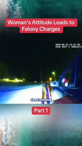 Part 1| Woman's Attitude Leads to Felony Charges #cops #crime #crimetok #crimetiktok #truecrime #truecrimetok #truecrimetiktok #copsoftiktok #fouryou #fypppppppppppppp 