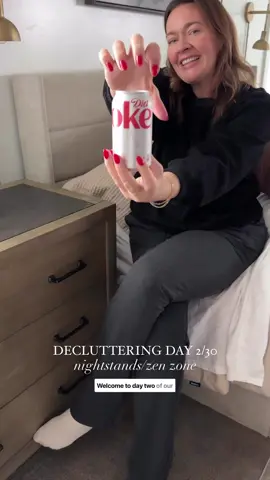 FOLLOW ALONG to join us on our DECLUTTER CHALLENGE, and then COMMENT BELOW and I’ll send you the free printable calendar to your DMs!  DAY 2: Goal- Set up nightstands as a “zen zone” keeping relaxation items & necessary bedtime things close by so you don’t have to get out of bed for anything TIPS •Empty all drawers/wipe clean and remove anything you don’t need at night or next to your bed.  •Organize essential medication, supplements, lotions, journals, scriptures, phone chargers, essentials oils, and other personal items •Keep the top of nightstands as simple as possible, hide cords, & remember the less visual clutter- the better. Follow along and come back tomorrow for Day 3! #homesthatheal #declutter 