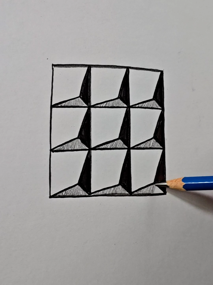 Desenho rápido e fácil 3d #drawing #fyp #challenge 