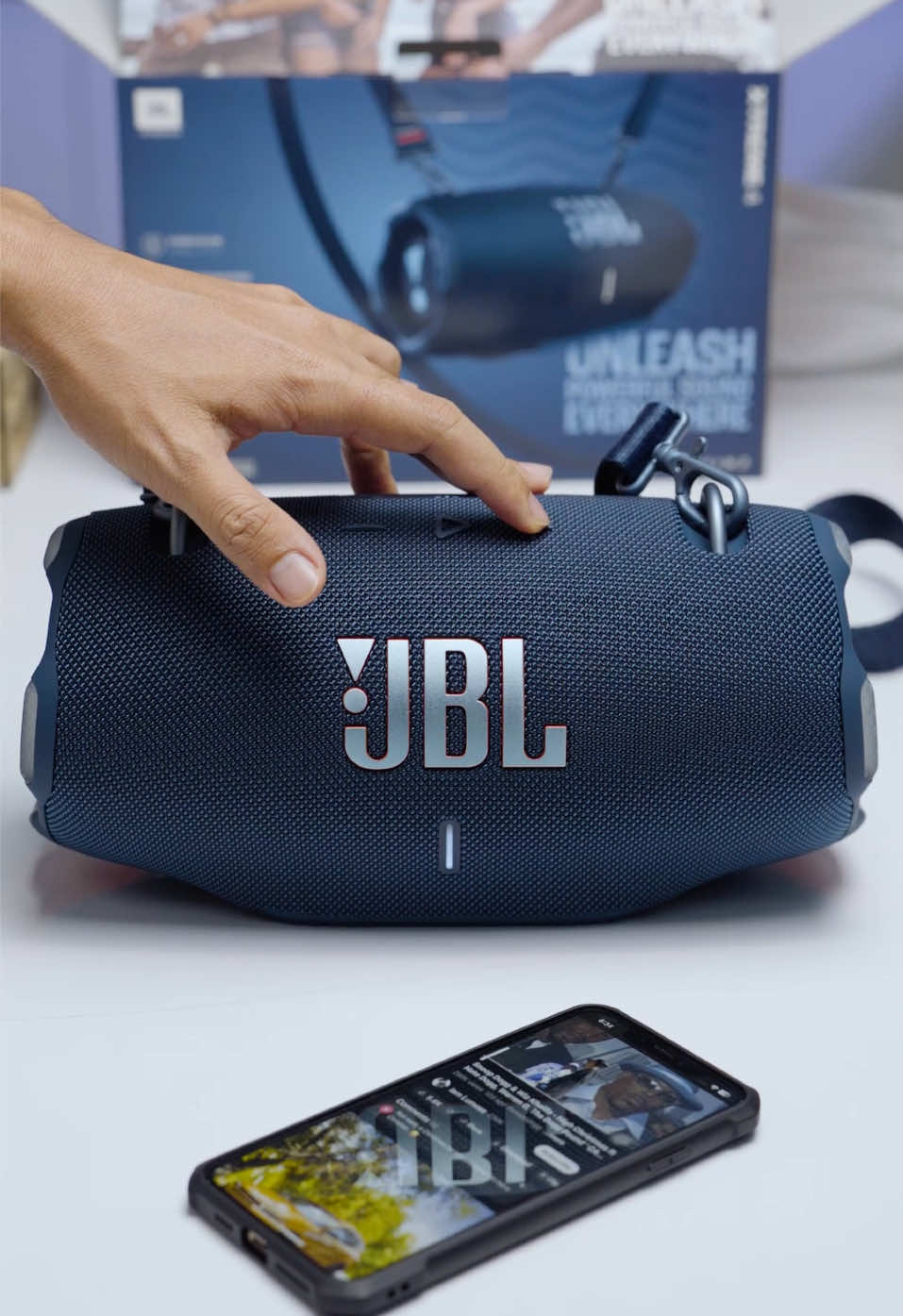 JBL - Xtreme 4 Portable Wireless Speaker - Blue - [ASMR Unboxing] #bluetoothspeaker #jbl #audio #portablespeaker #foryoupage #unboxing #asmrvideo #bluetooth #speaker #trending #fypシ 