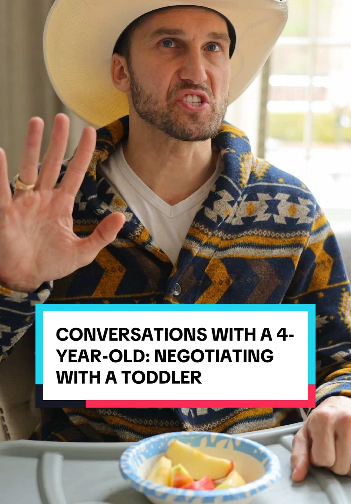 If you’re a #parent… You have absolutely lived this #standoff before … It’s exhausting, no? #parentinghumor #parenting #texastot #landonashworth #landonashworthdirects #viralcomedy #toddlersoftiktok #mealideasfortoddlers #apples #chickennuggets 