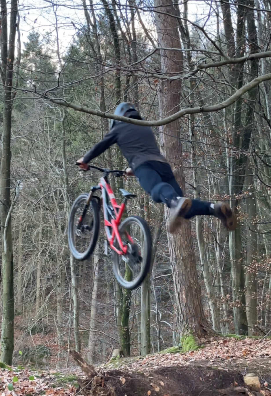 Mini Sprung Action  - @ʙʟᴜᴇʀɪᴅᴇʀ ✝️ @C🪐lyn @William @felix.am21 @cle___mens @Ben.mtb2  - #mtb #barspin #freeride #superman #fyp #videoviral #slopeduro #fail #