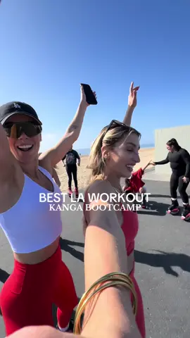 The best workout class in LA… Kanga BOOTCAMP #workout #losangelesworkout #laworkouts #laworkout #lafitnessclass #losangeles 