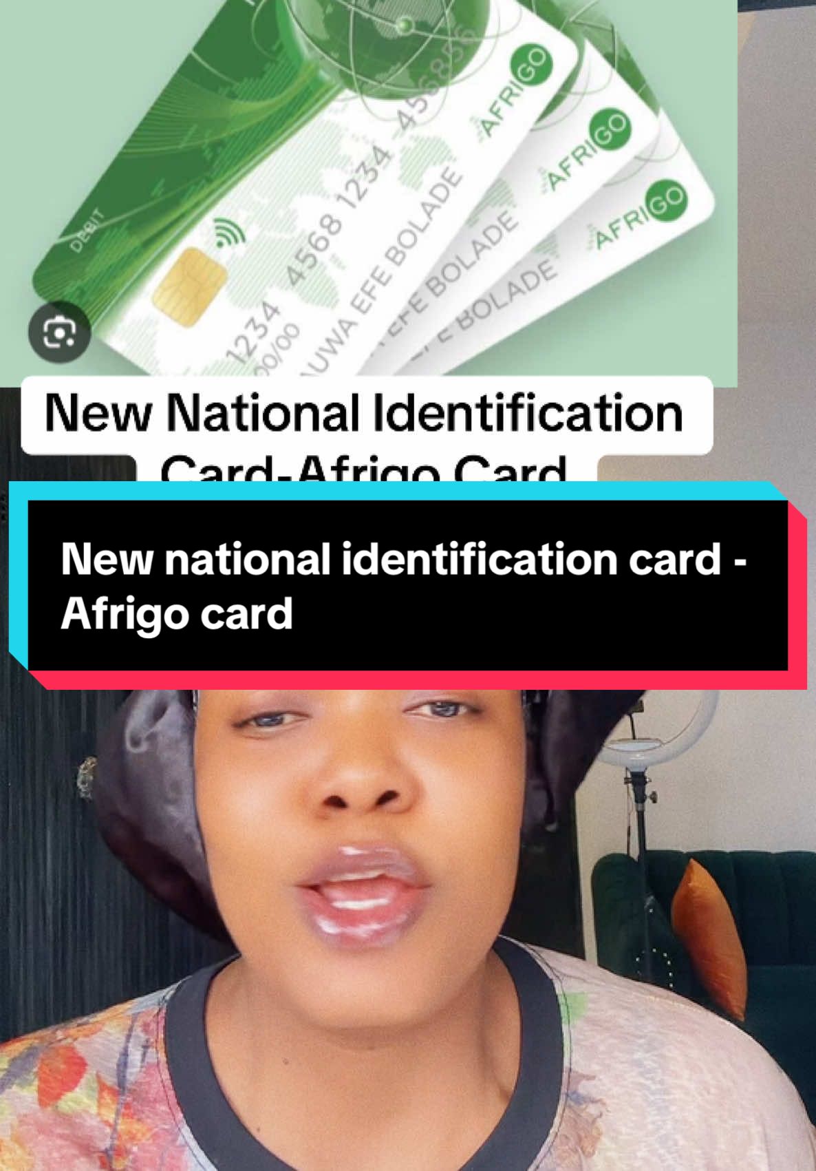 AFRIGO CARD-Introducing a new national identification card by Mr president #celebritynews #celeb #instablogger #instablog9ja #newsupdate #gist #gossip #newsattiktok #vdm #bobrisky222 #news 