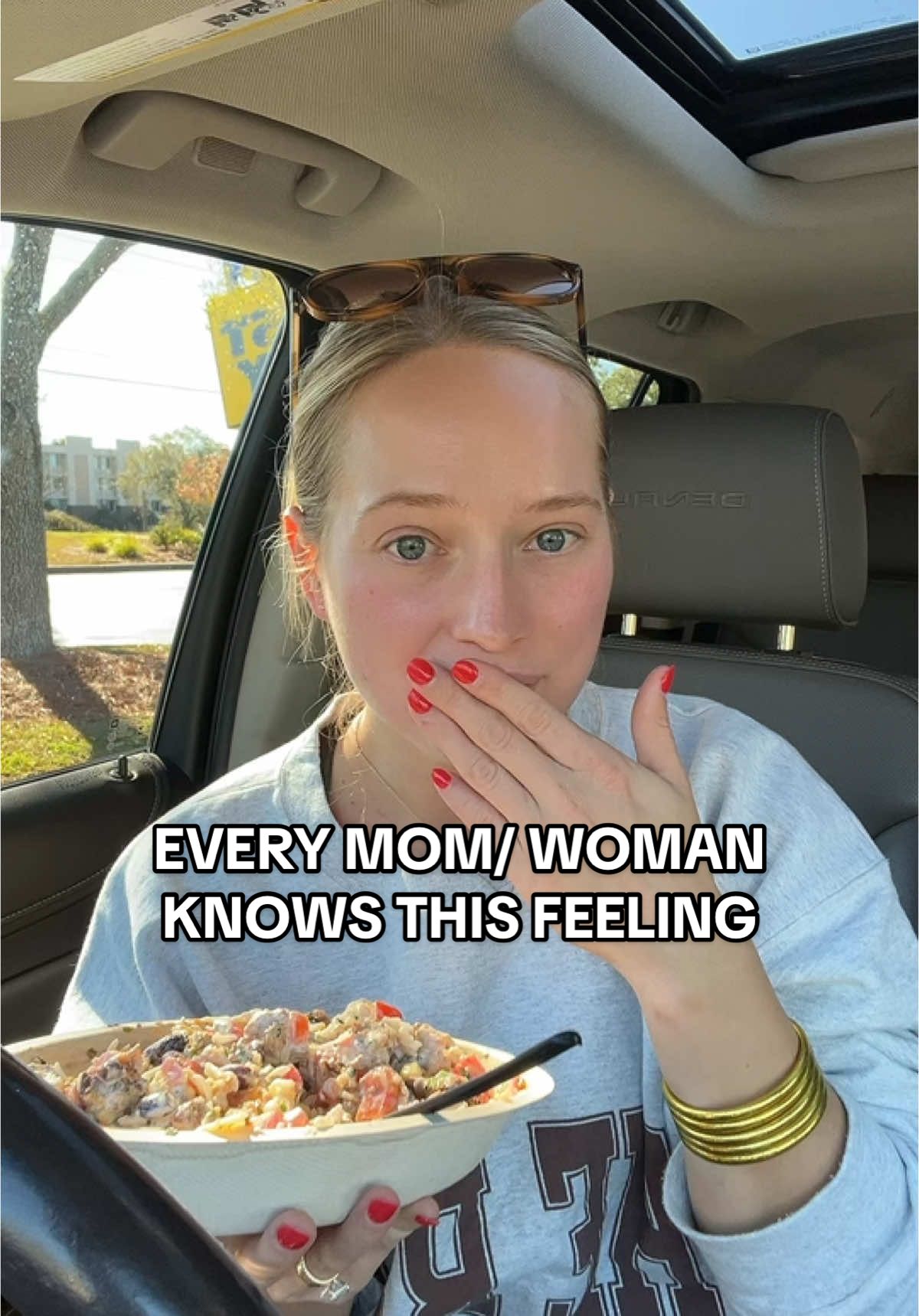 this has GOT to be a universal experience, right?! Thank u @Chipotle for being my go-to #universalexperience #carchats #relax #relatable #MomsofTikTok #fyp #viral #trending #chipotle 