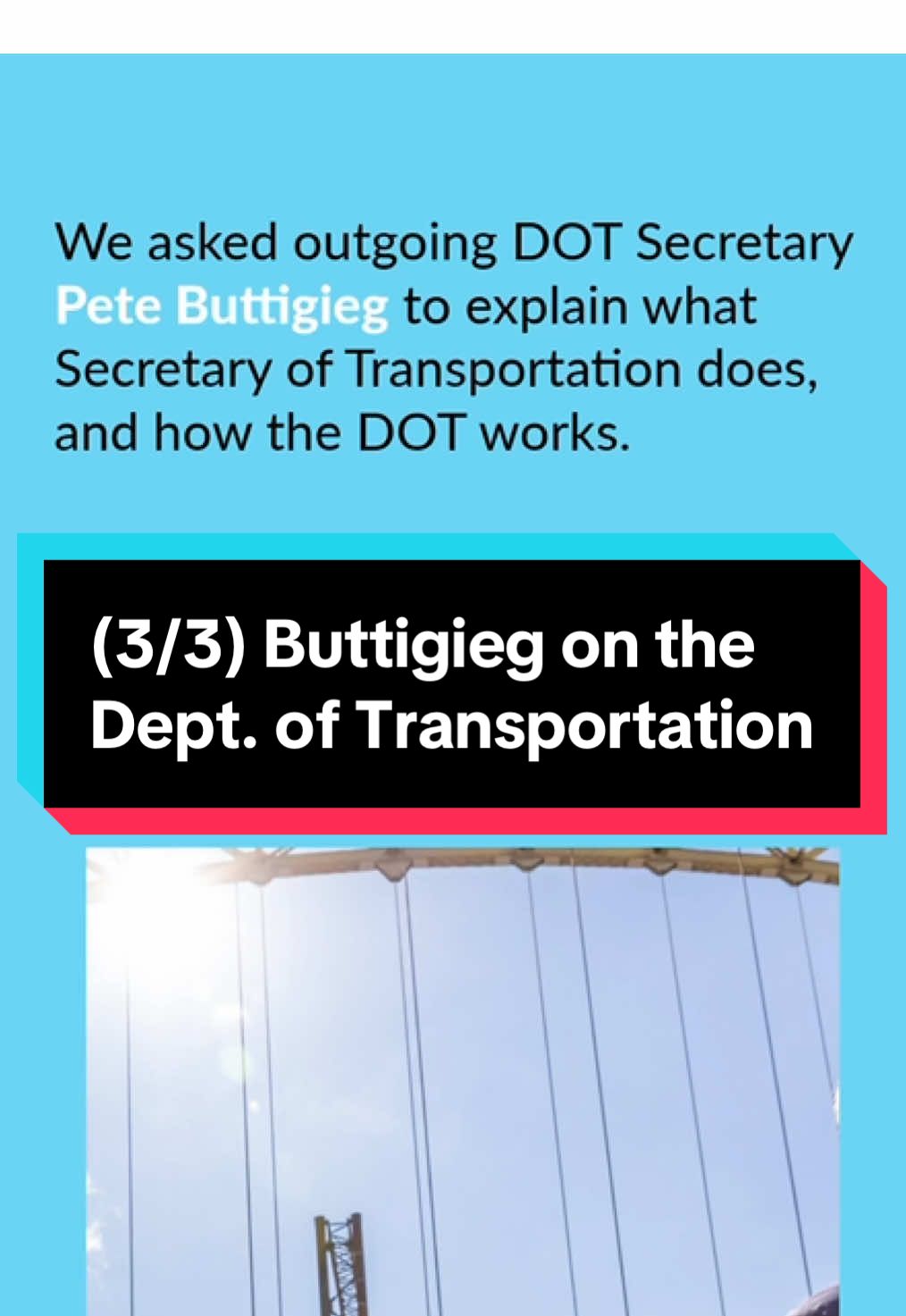 Secretary of Transportation Pete Buttigieg explains how the job works - and how the federal government oversees the projects it funds, even when those projects may be ongoing over multiple administrations. #civics101 #buttigieg #infrastructure #uspolitics #usgovernment #politics #dot #transportation #roads #bridges @New Hampshire Public Radio  