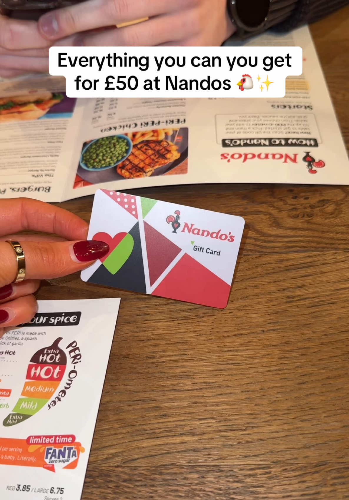 Everything you can get for £50 at Nando’s 🐔✨ #nandos #nandosuk #Relationship #xyzabc @Nando’s UK & Ireland 