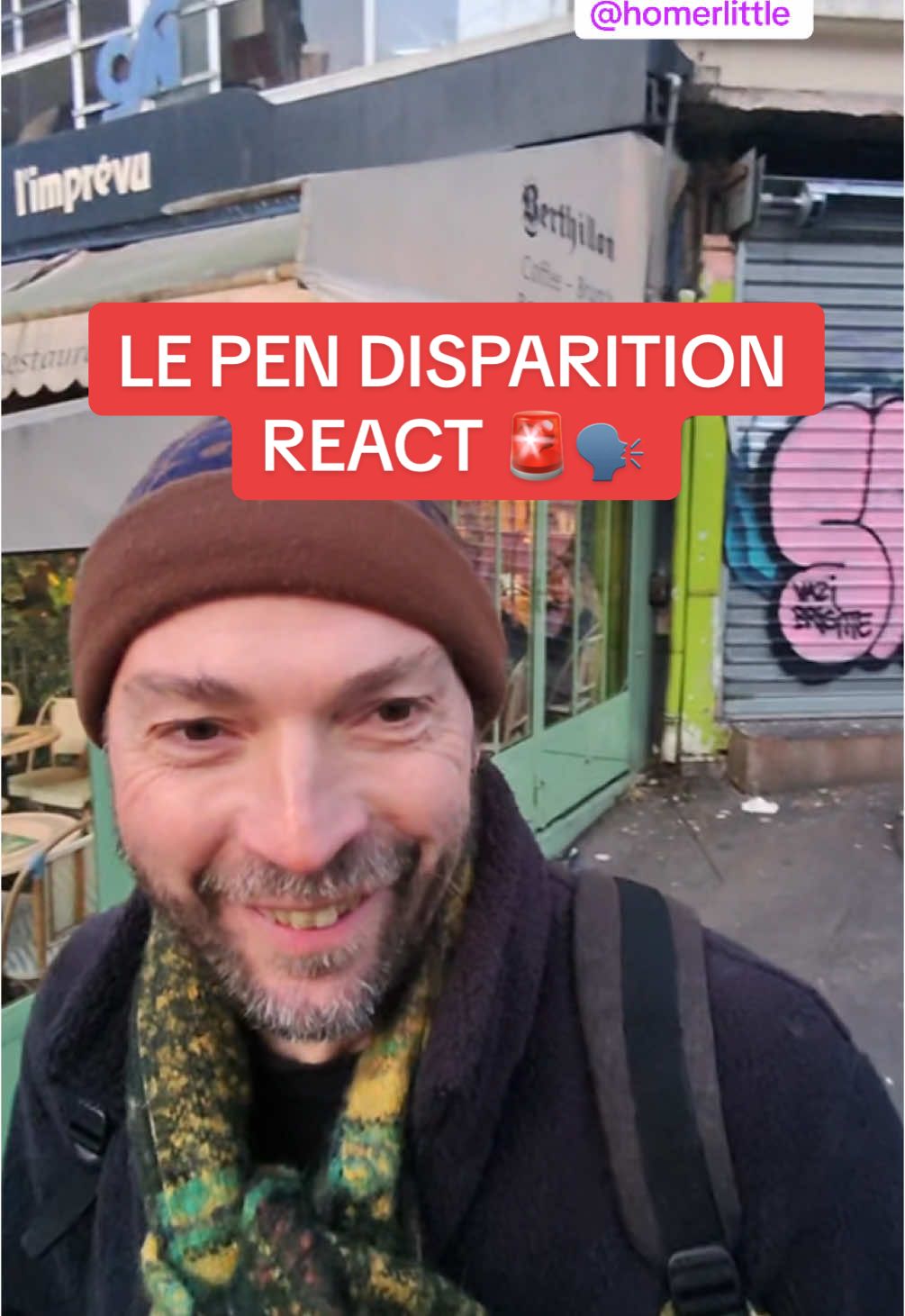 LE PEN DISPARITION REACT 🚨 #pourtoi #foryou #prank #humour #cameracachée #reel  #viral #paris #lepen 