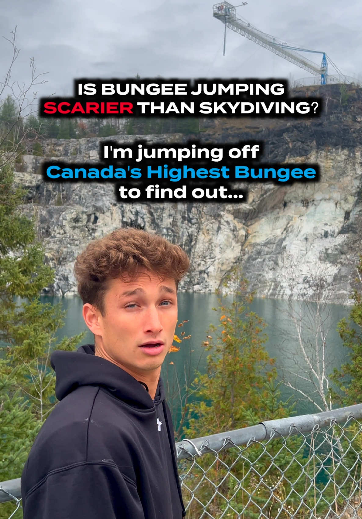 Bungee Jumping or Skydiving? 🪂 😂 #funny #stunt #skydiving #sports #bungeejump #comedy #professional #adrenalinesports @Great Canadian Bungee @Jacob Giacobbi @CrowdSpecs @JakeAjemian30 