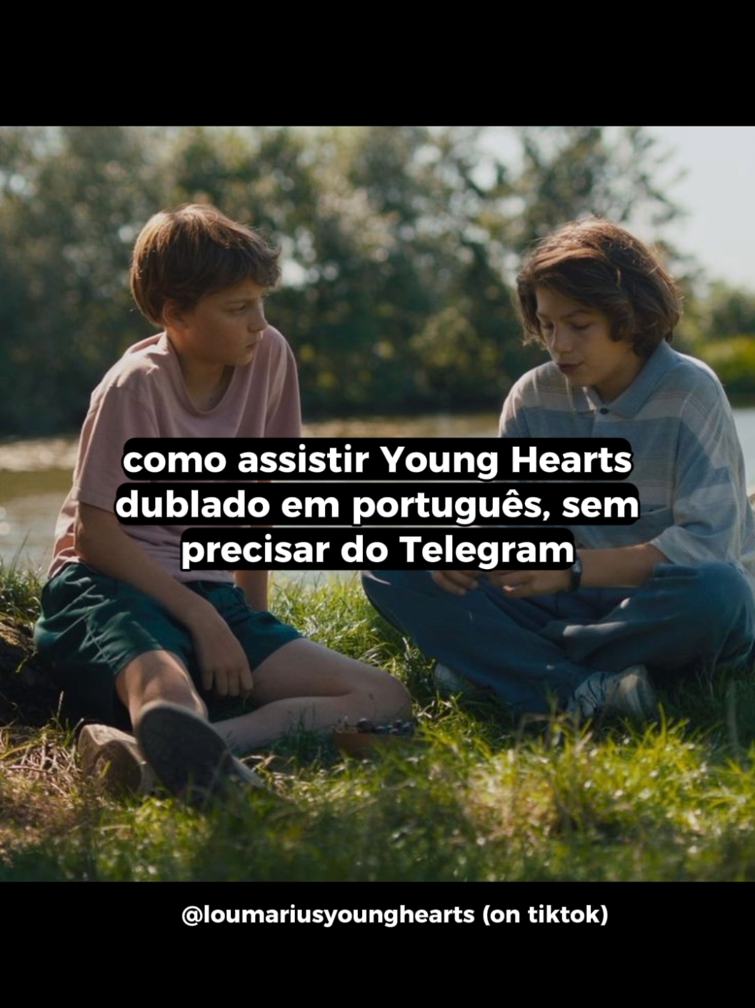 Tutorial de como assistir Young Hearts dublado em português sem precisar do Telegram. 🩵🤎 #loumariusyounghearts #younghearts #lougoossens #mariusdesaeger 