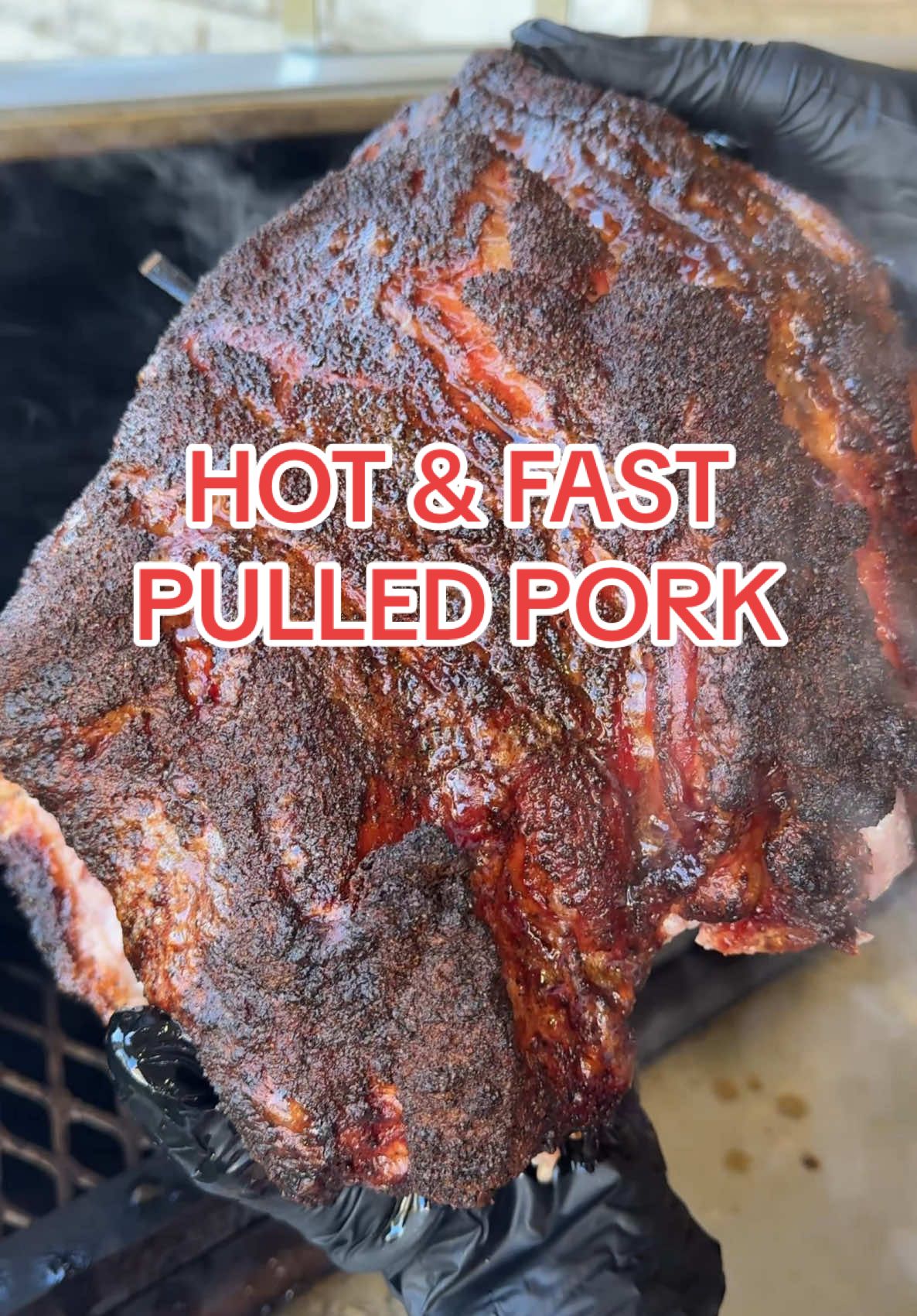 Who says great BBQ has to take all day? 🔥 This hot and fast pulled pork on the pellet grill is smoky, juicy, and ready in just 5 hours.  #bbq #bbqtiktok #porkshoulder #porkbutt #Recipe #recipesoftiktok #pelletgrill #pelletsmoker 