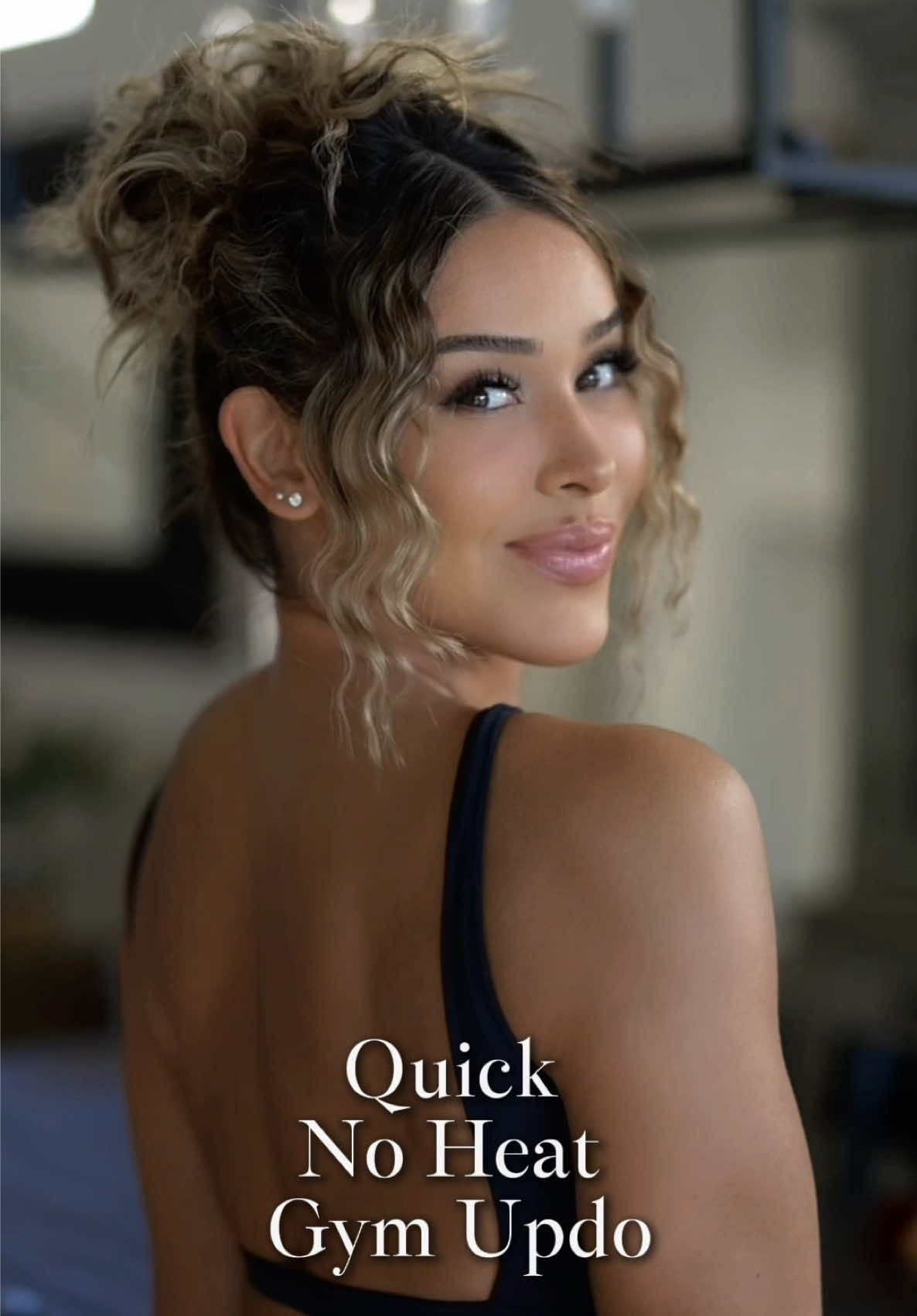 🩷Quick No Heat Gym Updo🩷