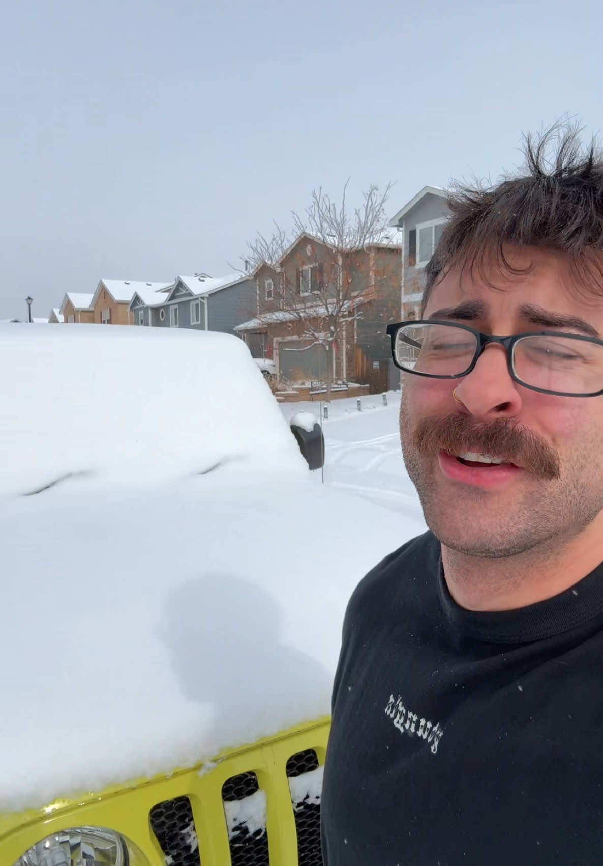 A lil bit of white won’t hurt a fellow #fyp #funny #humor #snow #snowday 