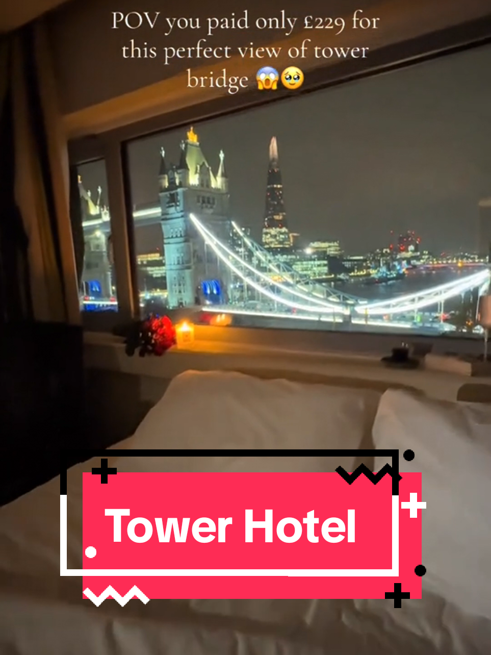 #traveltiktok #PlacesToVisit #adventure #travel #travelinspiration #bucketlist #towerbridge #london @Oh everything pretty🎀 cc tiktoksbynav, touchdown.ldn Tower Hotel overlooks Tower Bridge, the Shard and the Thames