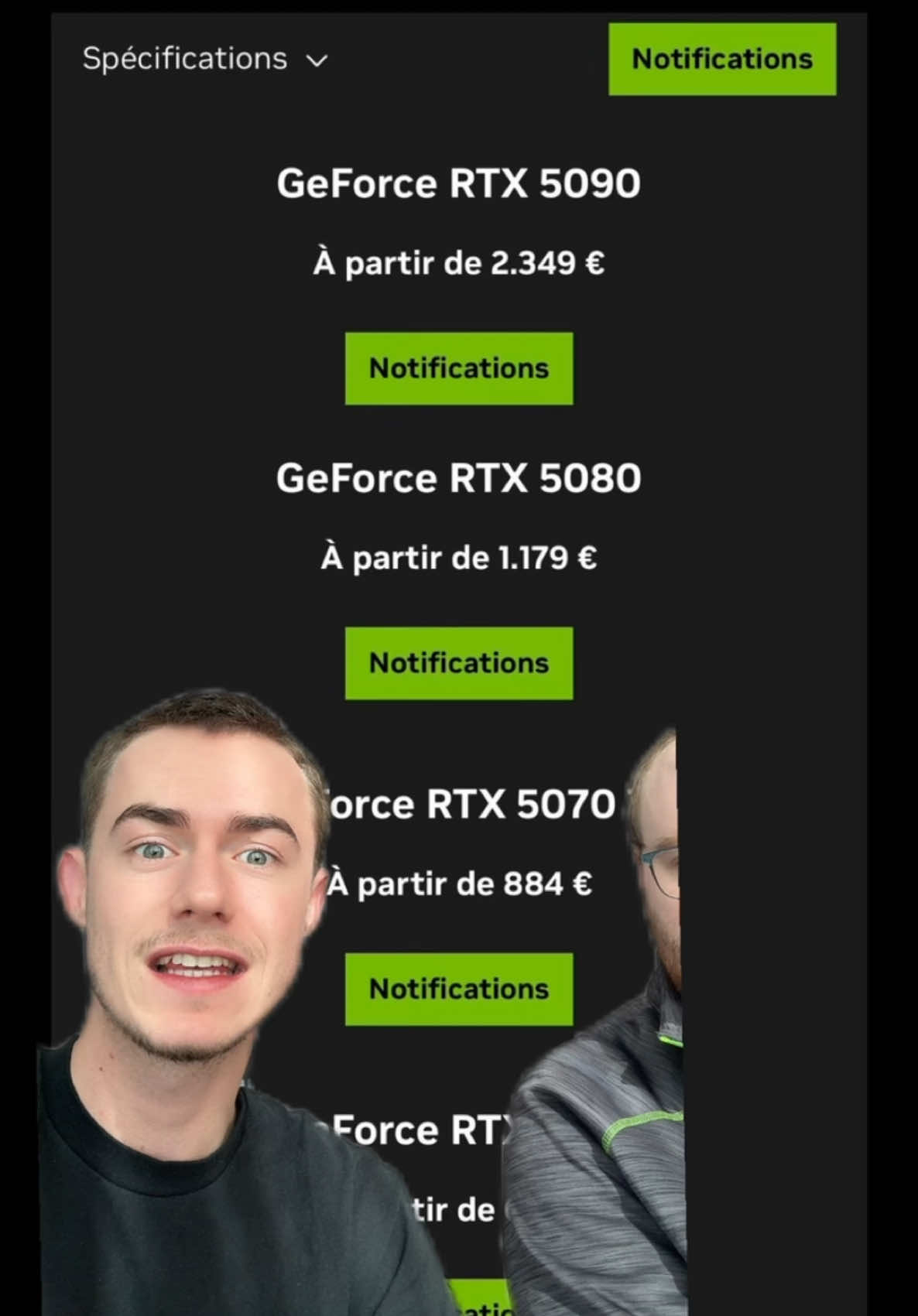 LES PRIX DES NOUVELLES RTX 5000 ! Avis ? 😱 #rtx #rtx5000 #nvidia 