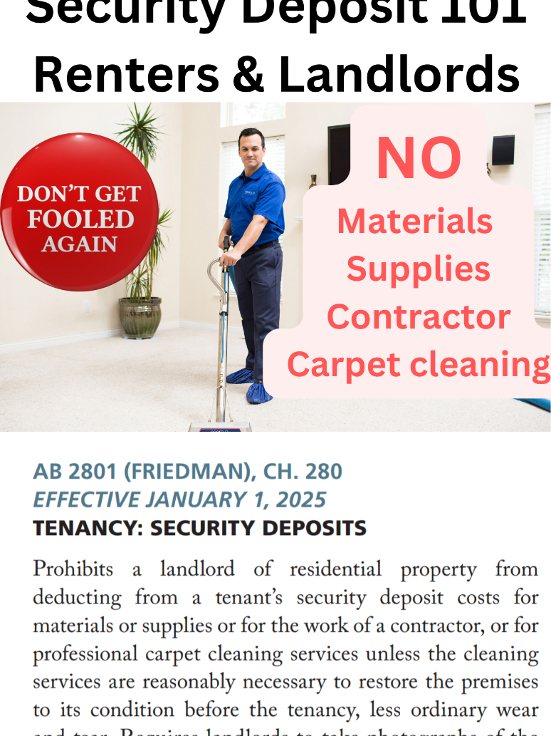 Get your Security Deposit #landlord #deposit #rent #marcellrharris #affordablehousing #fyp #foryoupage #interestrates #mortgagetips #trump #newlaws #2025 #gavinnewsom #losangeles #fresno #sanjose 