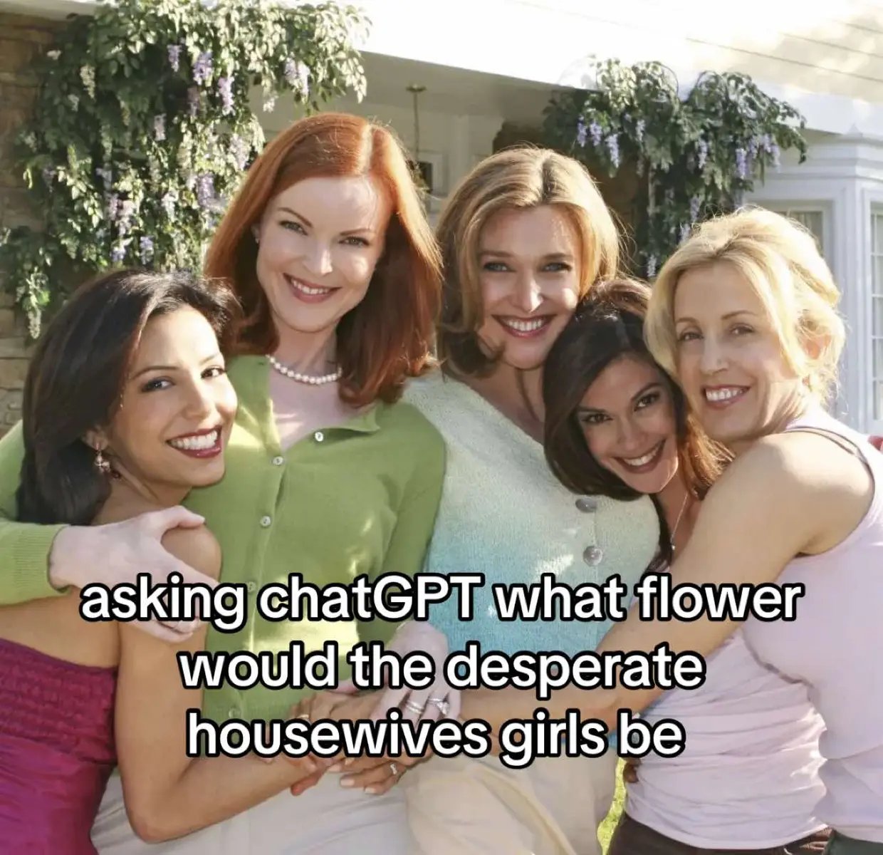 some of these are actually so accurate omg 🌷💐🌸🌼 #desperatehousewives #susanmayer #gabriellesolis #breevandekamp #ediebritt #reneeperry #katherinemayfair #lynettescavo #angiebolen #maryaliceyoung #viral #fyp #chatgpt #trend 