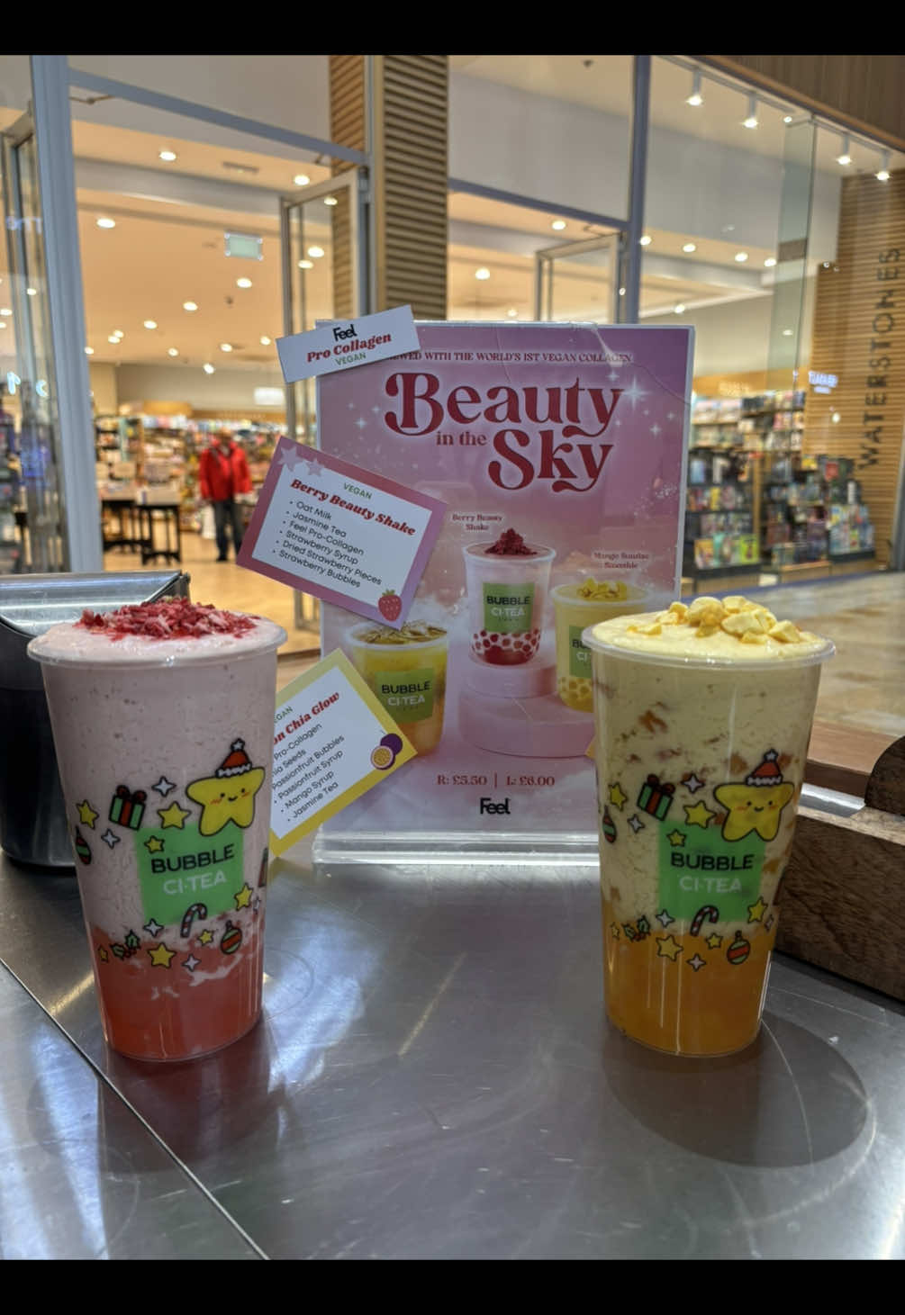 our vegan and cruelty free beauty in the sky range 🌸🧖‍♀️ available now at bubble citea!