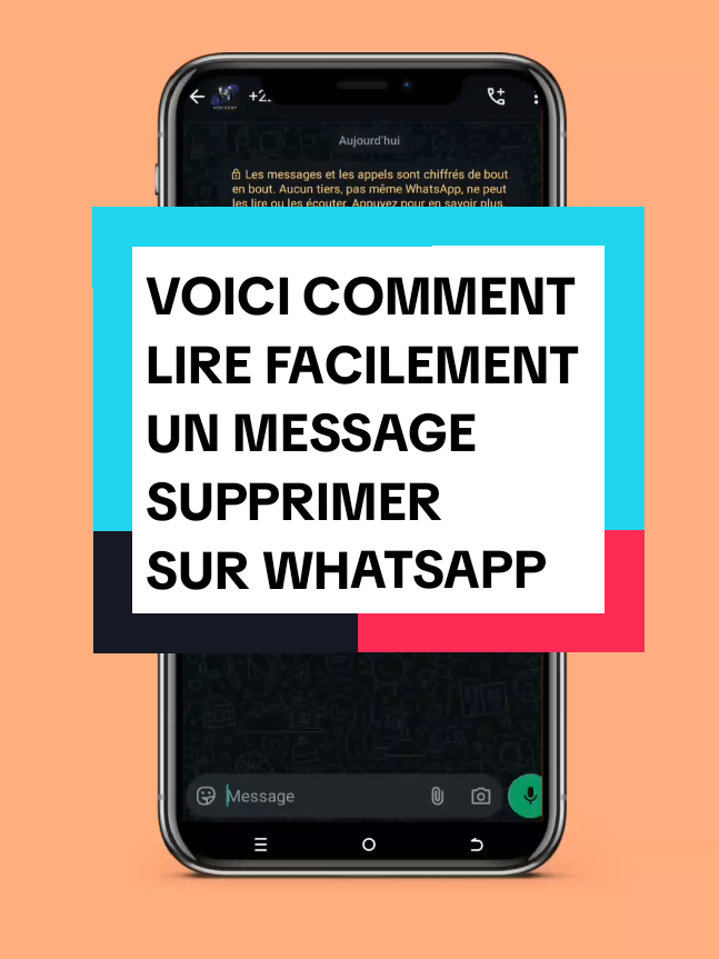 Voici une astuce qui va te permettre de lire un message supprimé sur WhatsApp. #astucesandroid #astuceandroid  #astuce #android #astucefrance 