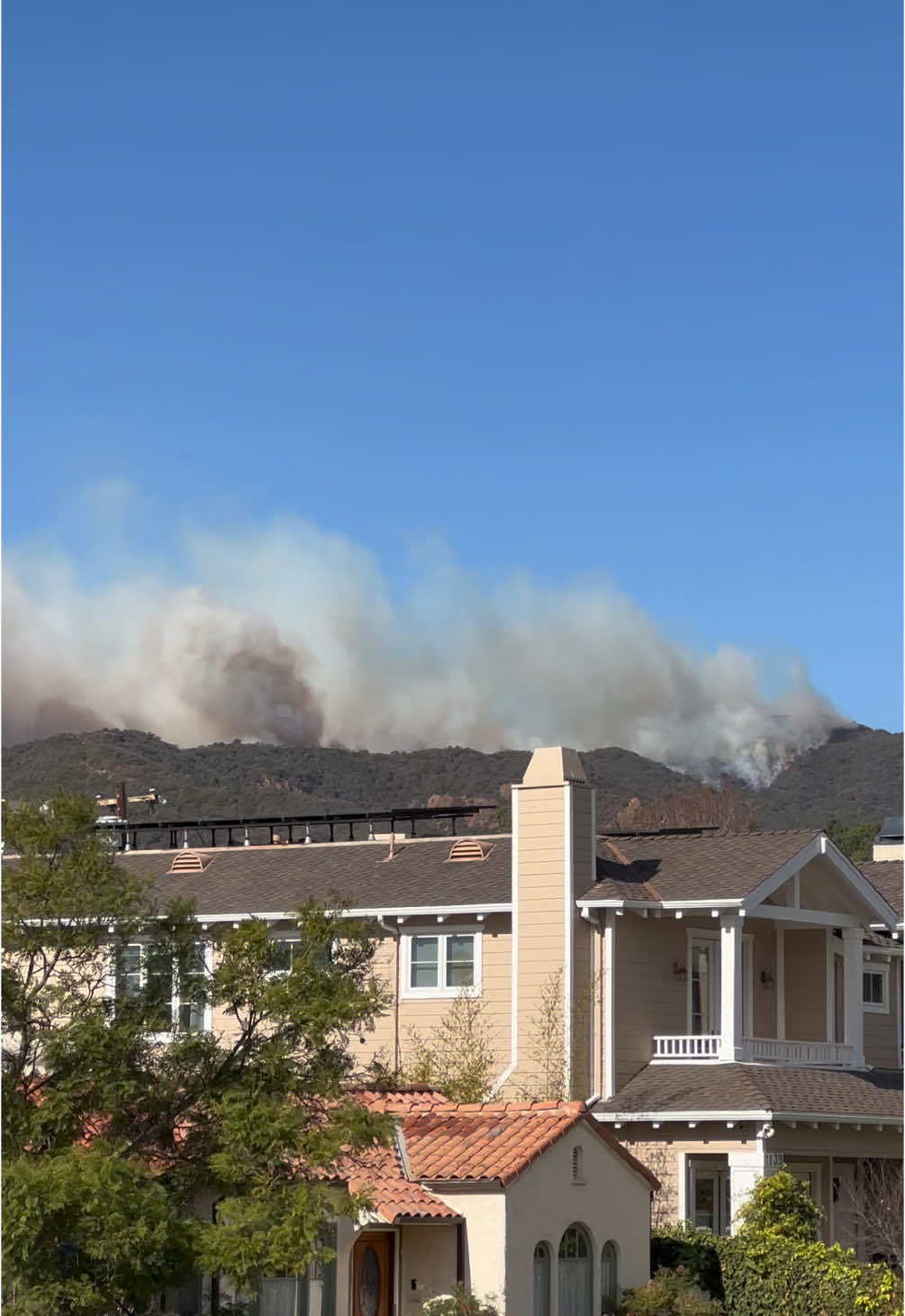 View from Tiptoe’s house - evacuation ready 