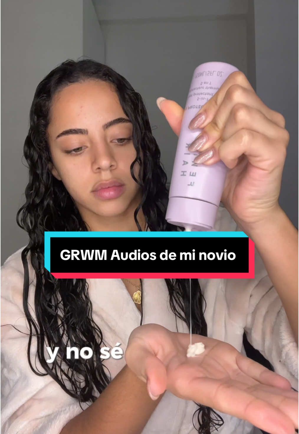 Me estoy meando JAJAJA #humor #contenido #grwm #curls #rizos #fenty #fentyhair #bellissima 